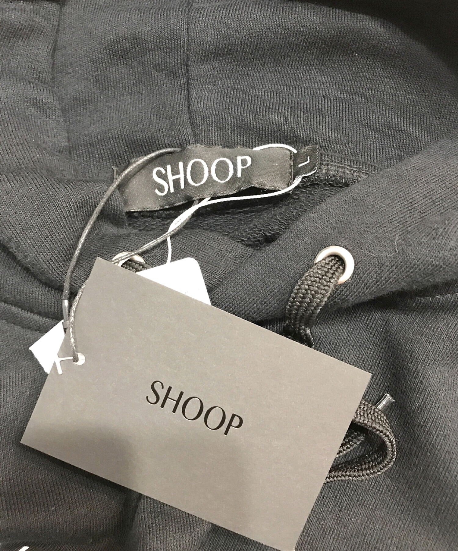 中古・古着通販】shoop (シュープ) プルオーバーパーカー ブラック サイズ:L｜ブランド・古着通販 トレファク公式【TREFAC  FASHION】スマホサイト