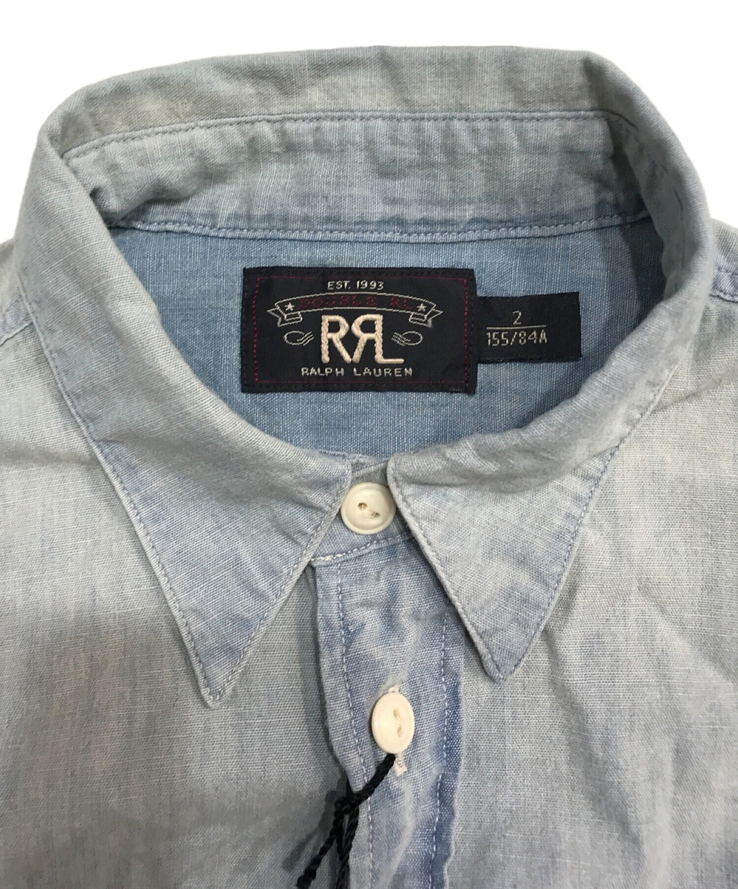 中古・古着通販】RRL (ダブルアールエル) デニムシャツ インディゴ サイズ:2｜ブランド・古着通販 トレファク公式【TREFAC  FASHION】スマホサイト