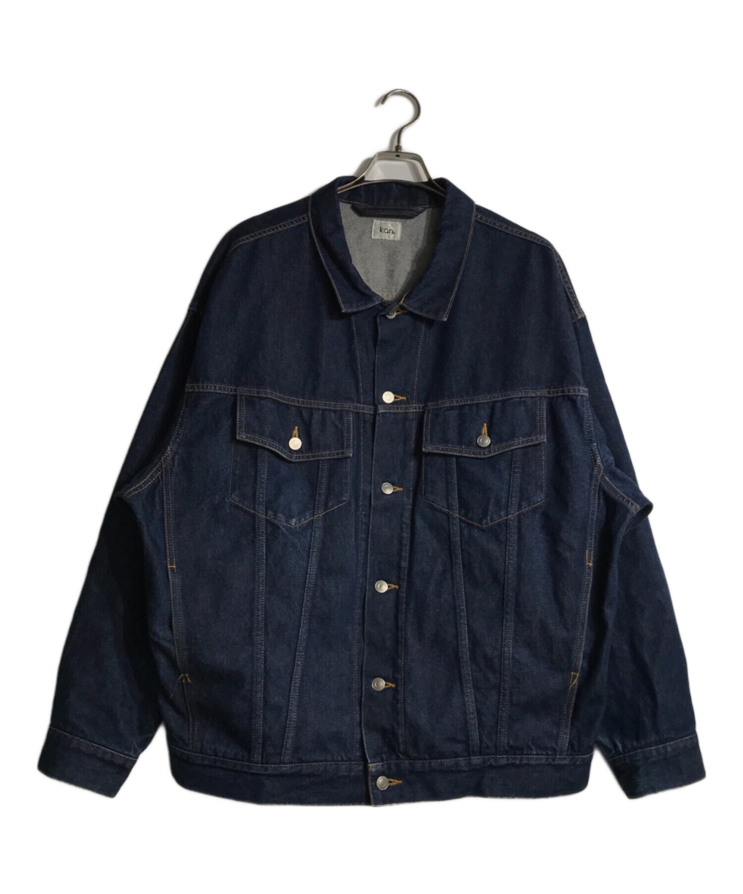 中古・古着通販】kan (カン) HUMONGOUS DENIM JACKET インディゴ サイズ:L｜ブランド・古着通販  トレファク公式【TREFAC FASHION】スマホサイト