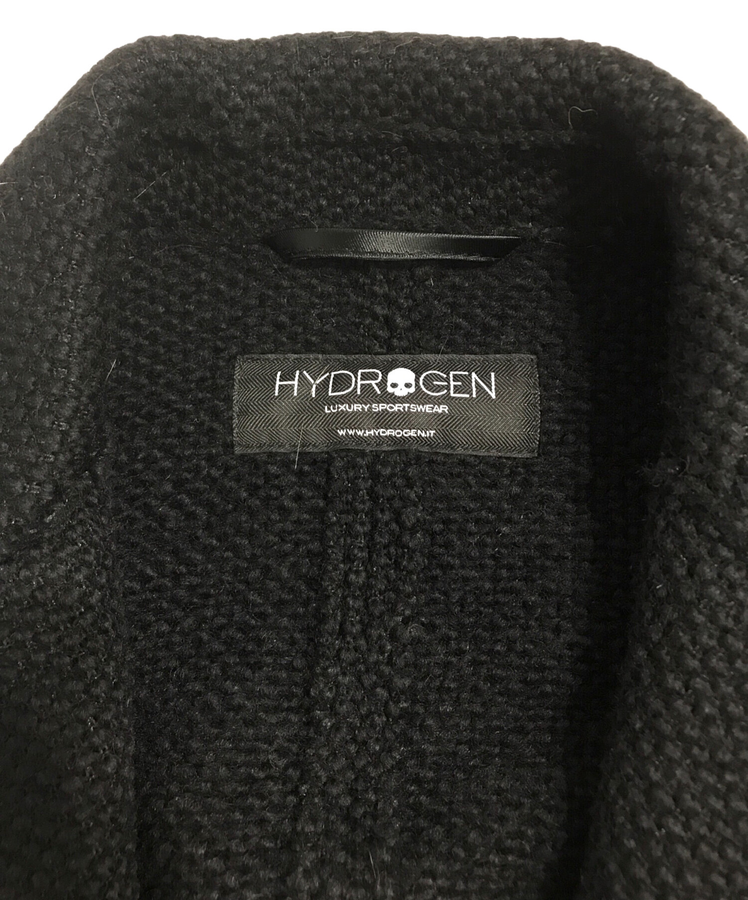 中古・古着通販】HYDROGEN (ハイドロゲン) ニットジャケット ブラック サイズ:XL｜ブランド・古着通販 トレファク公式【TREFAC  FASHION】スマホサイト