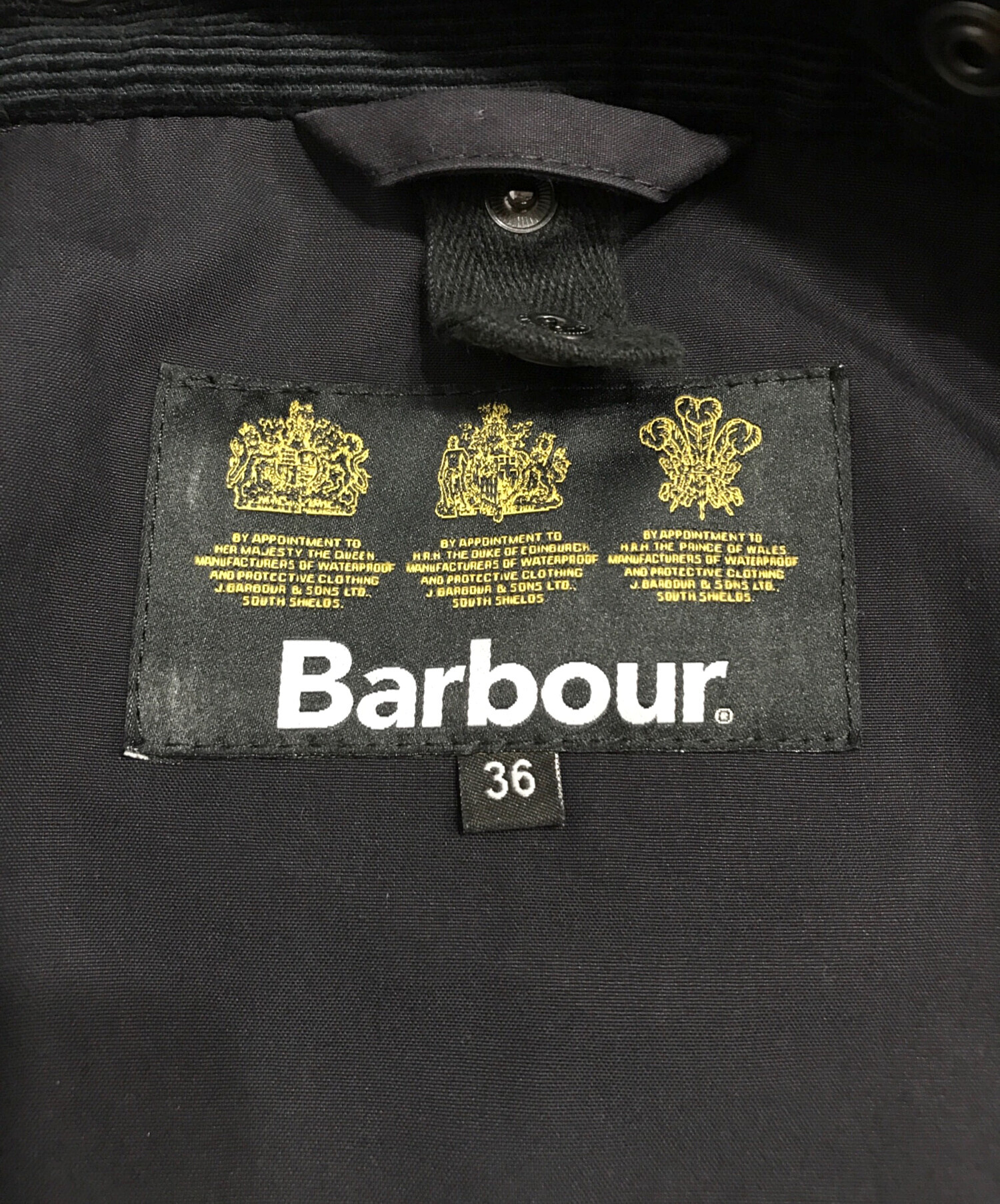 中古・古着通販】Barbour (バブアー) SL BEDALE BONDED WOOL ネイビー サイズ:36｜ブランド・古着通販  トレファク公式【TREFAC FASHION】スマホサイト