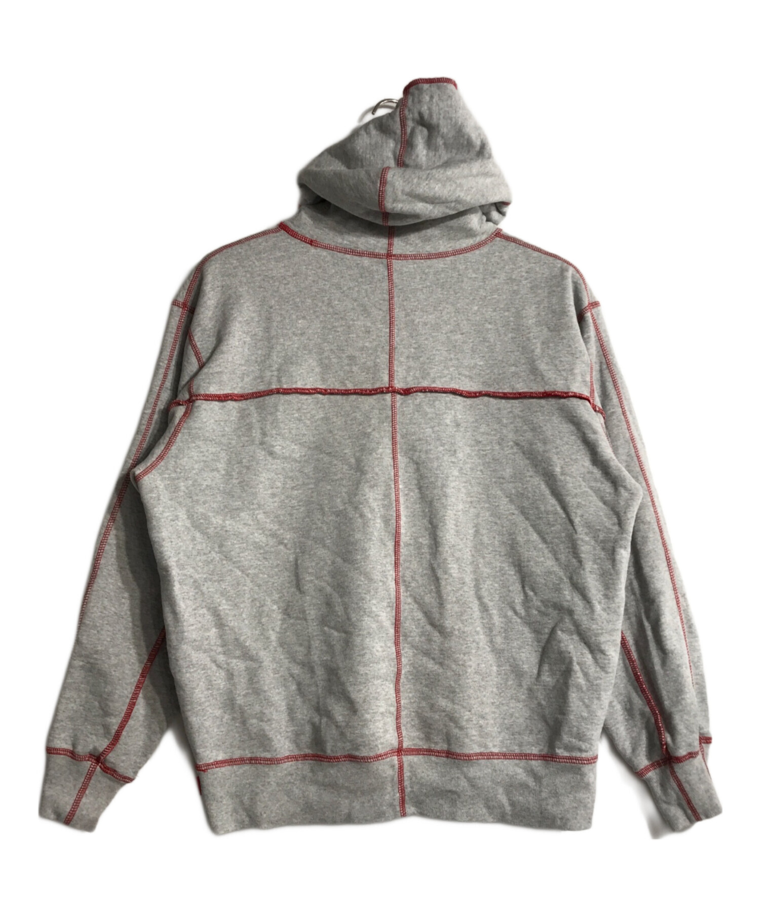 中古・古着通販】Supreme (シュプリーム) 22SS Coverstitch Hooded Sweatshirt グレー  サイズ:S｜ブランド・古着通販 トレファク公式【TREFAC FASHION】スマホサイト