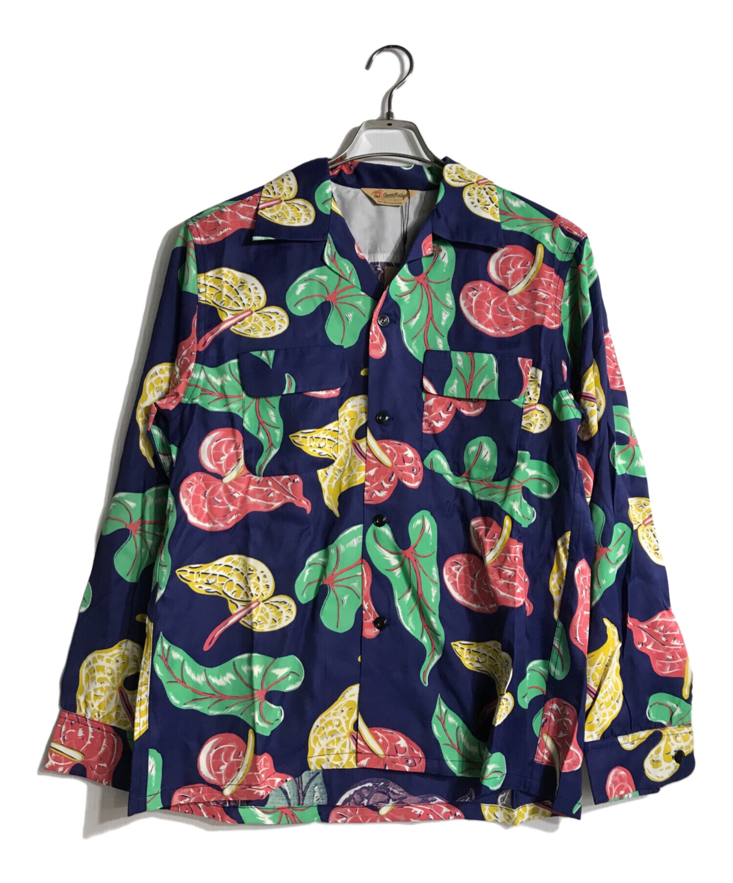 中古・古着通販】The Groovin High (ザ グルービン ハイ) 1950s L/S Shirt Leaf ネイビー×グリーン サイズ:L  未使用品｜ブランド・古着通販 トレファク公式【TREFAC FASHION】スマホサイト