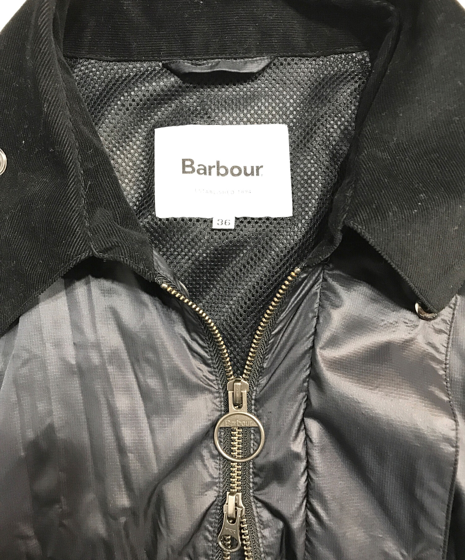 中古・古着通販】Barbour (バブアー) SHIPS別注 BORDER コーデュロイカラー パッカブル ナイロン コート ブラック  サイズ:S｜ブランド・古着通販 トレファク公式【TREFAC FASHION】スマホサイト