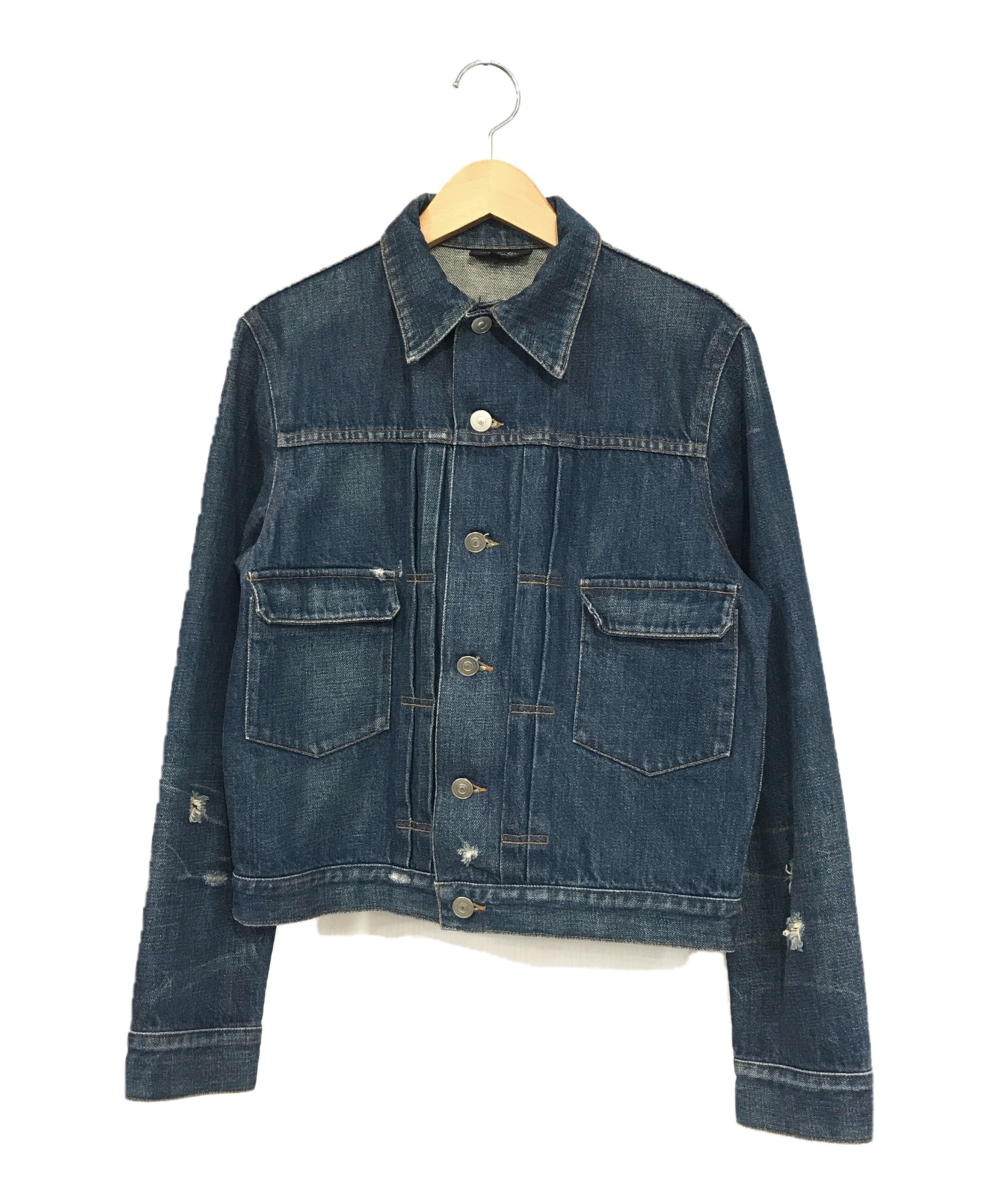 中古・古着通販】A.P.C. (アーペーセー) ダメージ加工デニムジャケット