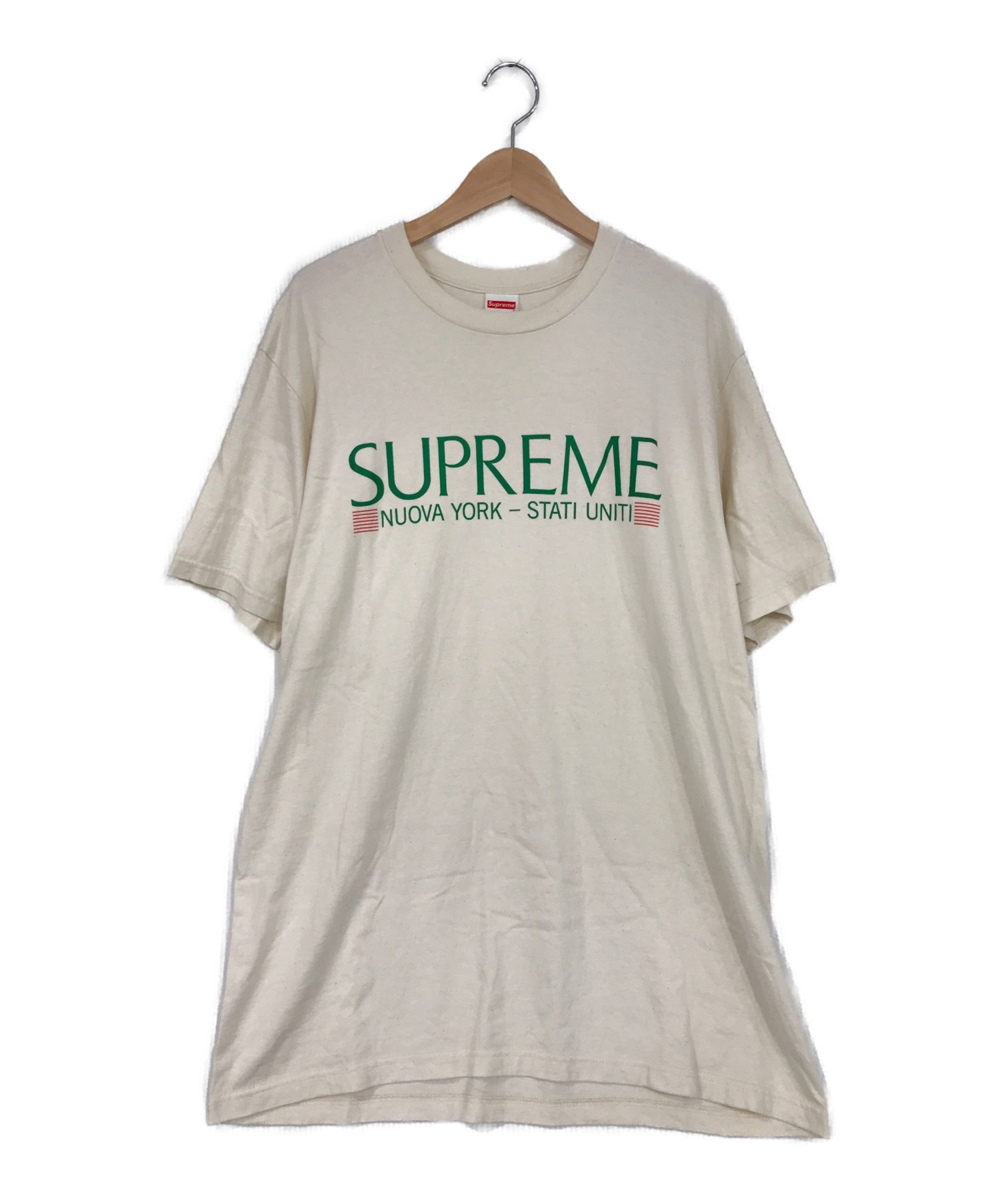 シュプリーム　supreme Nuova York Tee ネイビー　MサイズTシャツ/カットソー(半袖/袖なし)