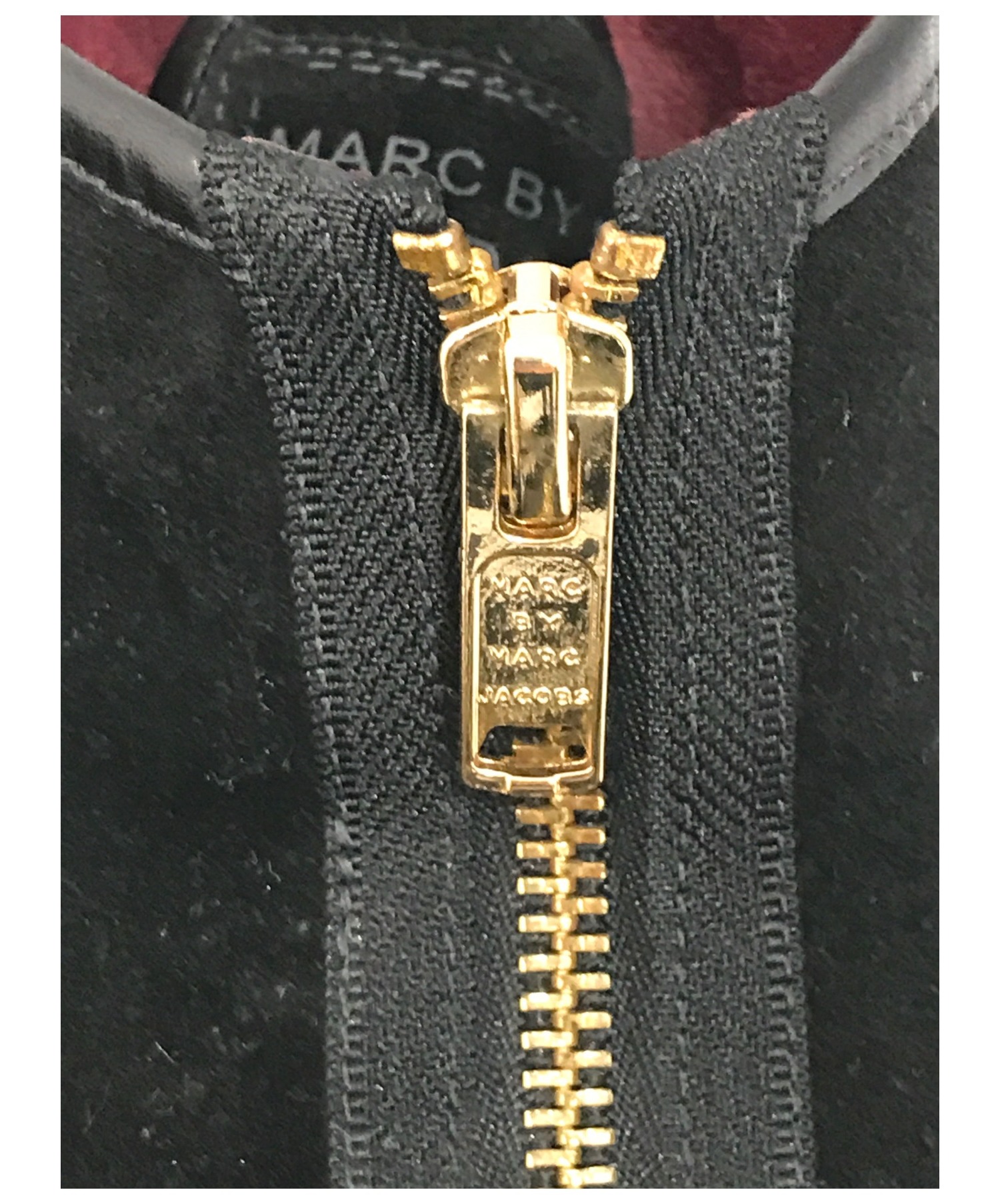 Marc by Marc Jacobs (マークバイマークジェイコブス) フロントジップスニーカー ブラック サイズ:36