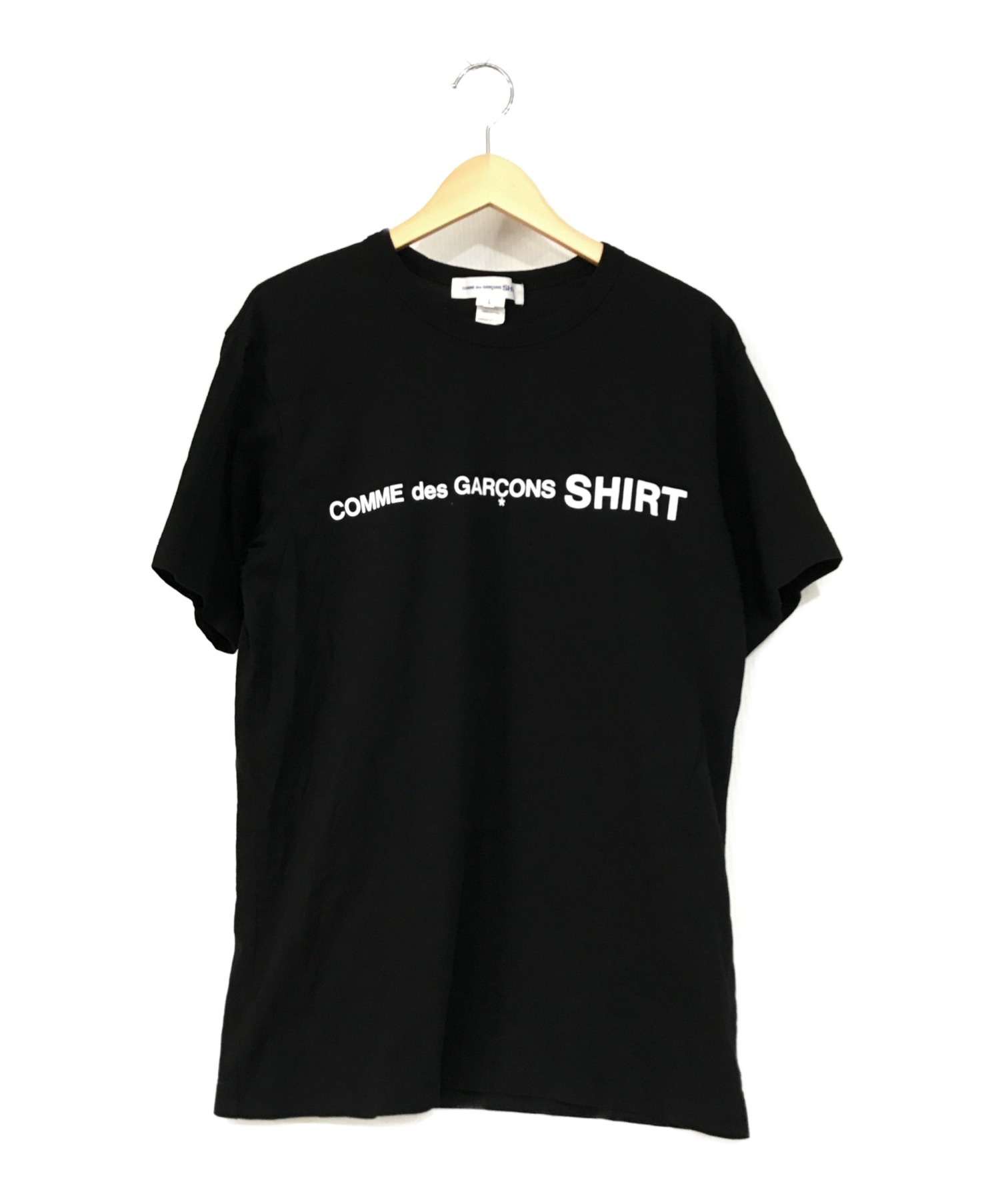 COMME des GARCONS SHIRT (コムデギャルソンシャツ) プリントTシャツ ブラック サイズ:SIZE L