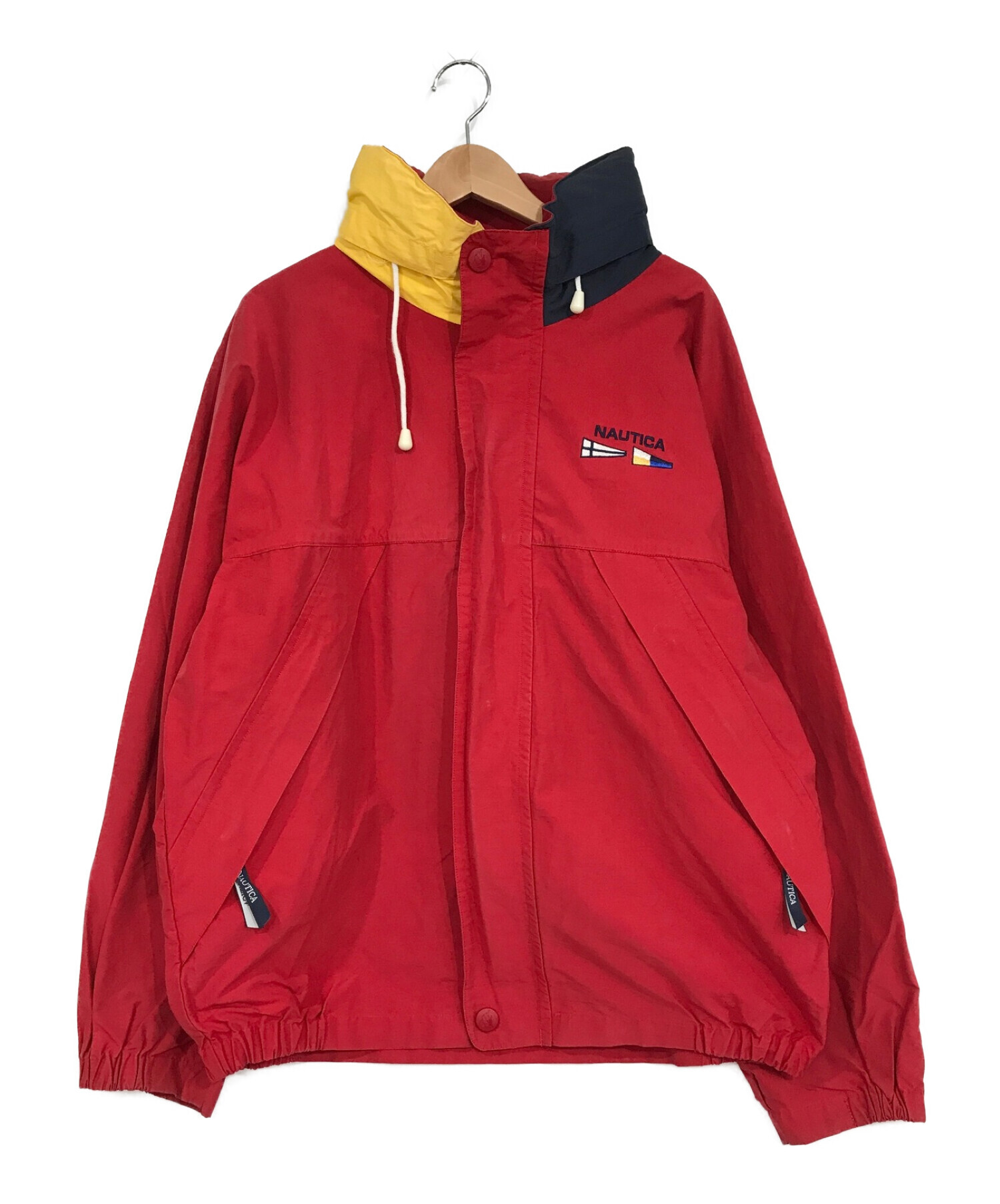 NAUTICA (ノーティカ) ナイロンジャケット レッド サイズ:SIZE　L