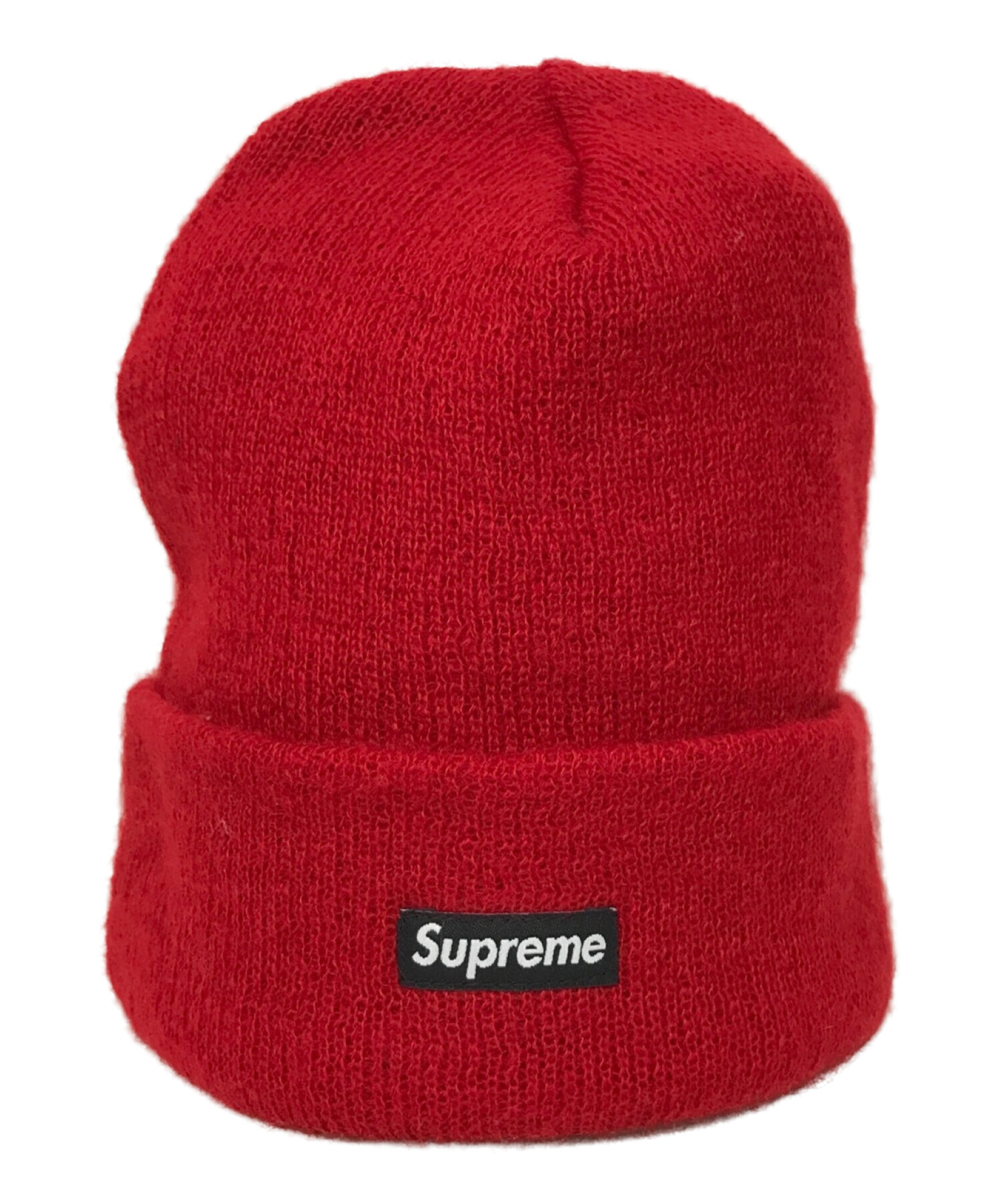 帽子supreme ビーニー 赤 - ニット帽/ビーニー