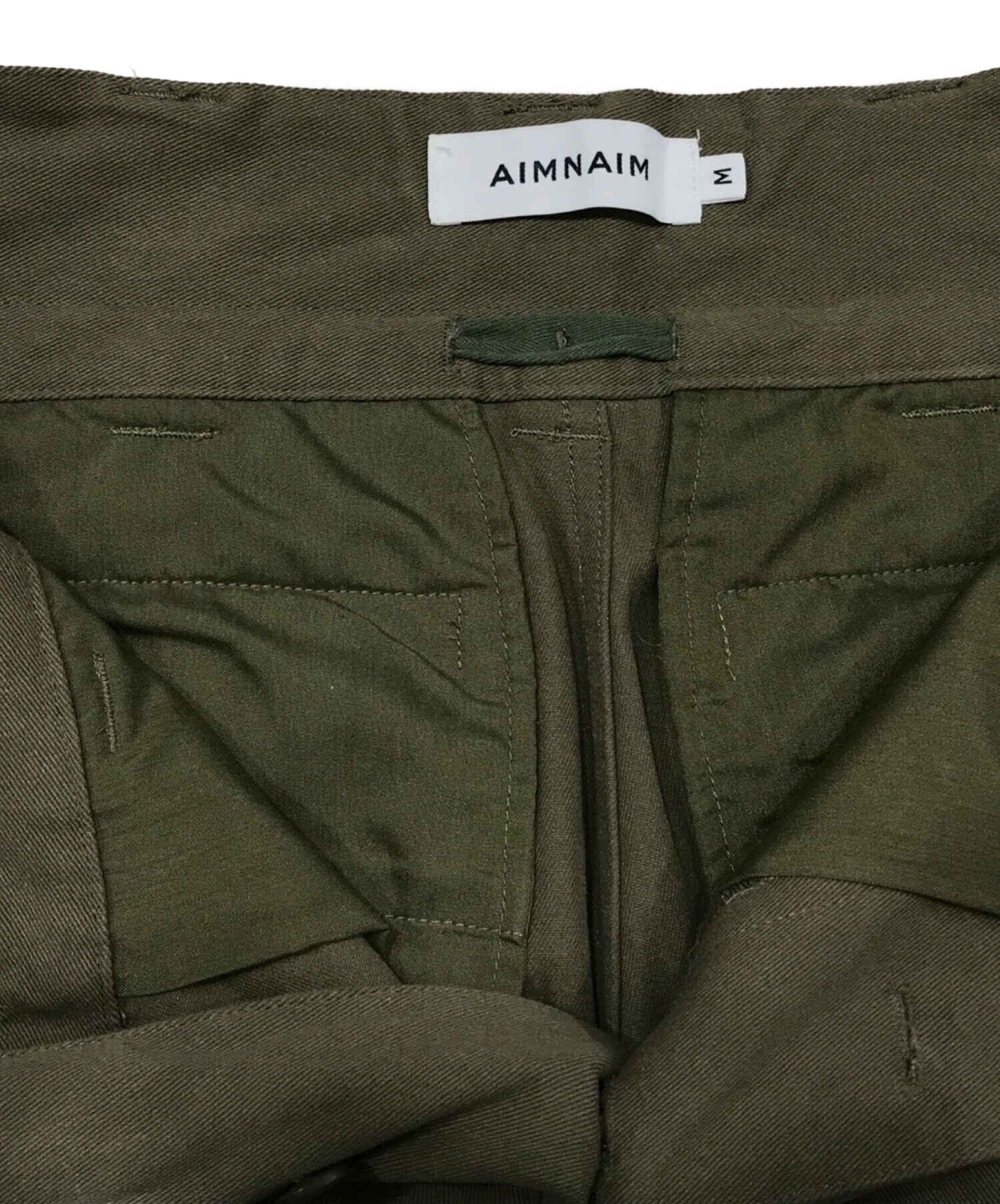 中古・古着通販】AIMNAIM (エイムネイム) NM CARGO PANTS カーキ サイズ:SIZE M｜ブランド・古着通販  トレファク公式【TREFAC FASHION】スマホサイト