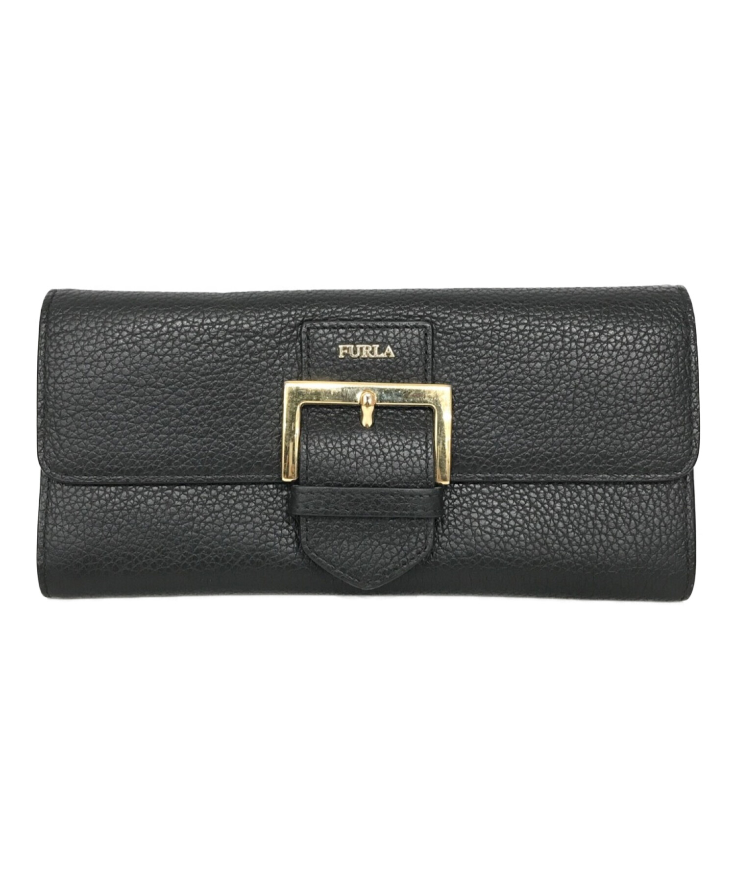 中古・古着通販】FURLA (フルラ) 長財布 ブラック｜ブランド・古着通販