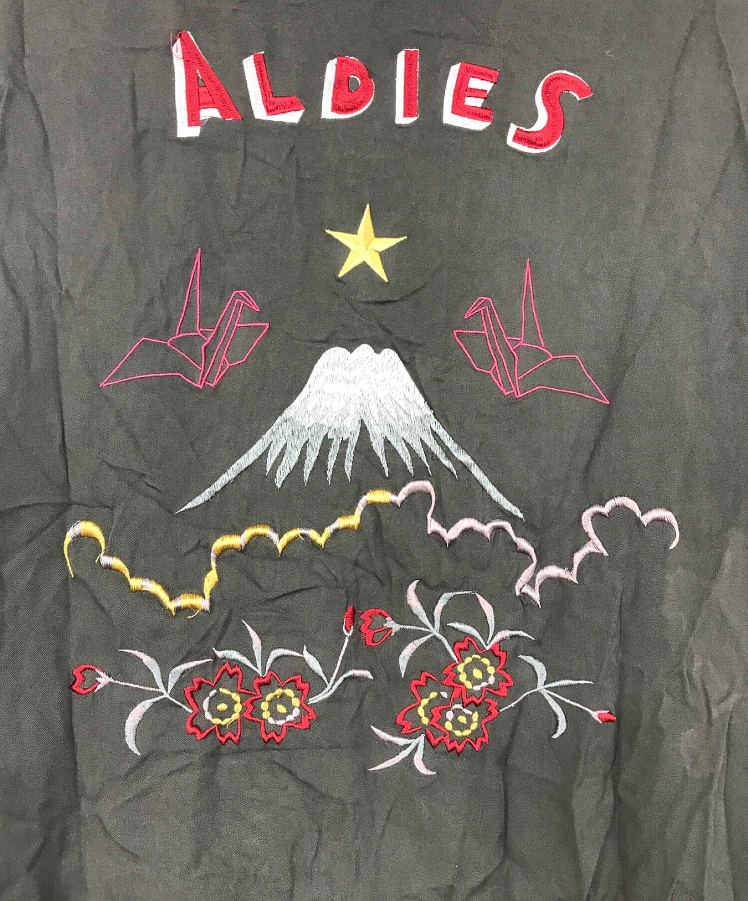 ALDIES (アールディーズ) ドラゴンスーベニアジャケット カーキ サイズ:SIZE S