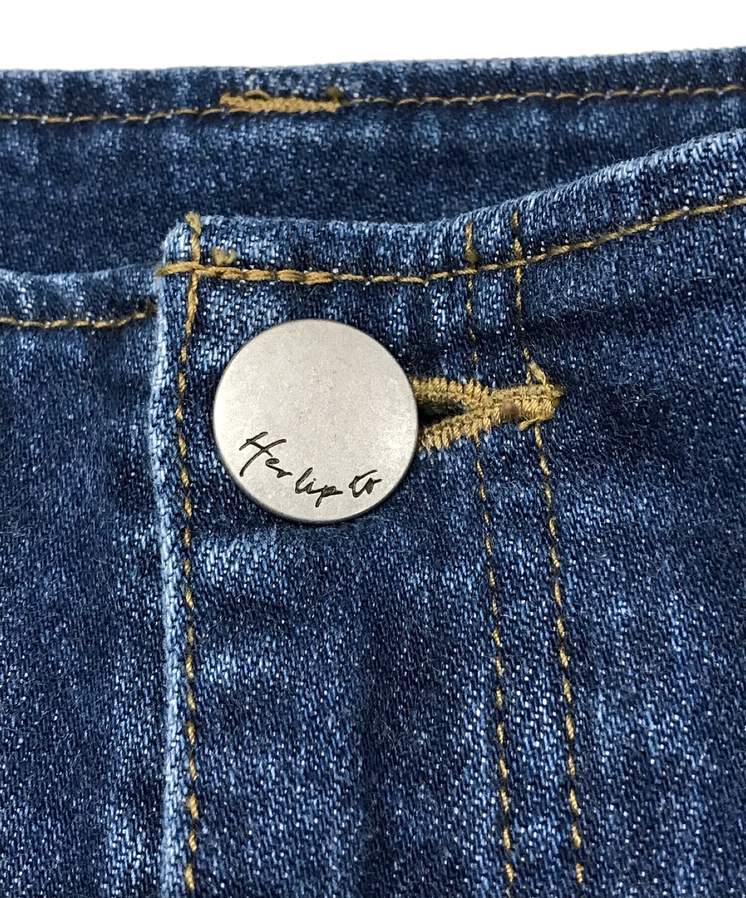 HER LIP TO (ハーリップトゥ) Paris High Rise Jeans インディゴ サイズ:SIZE 23 未使用品