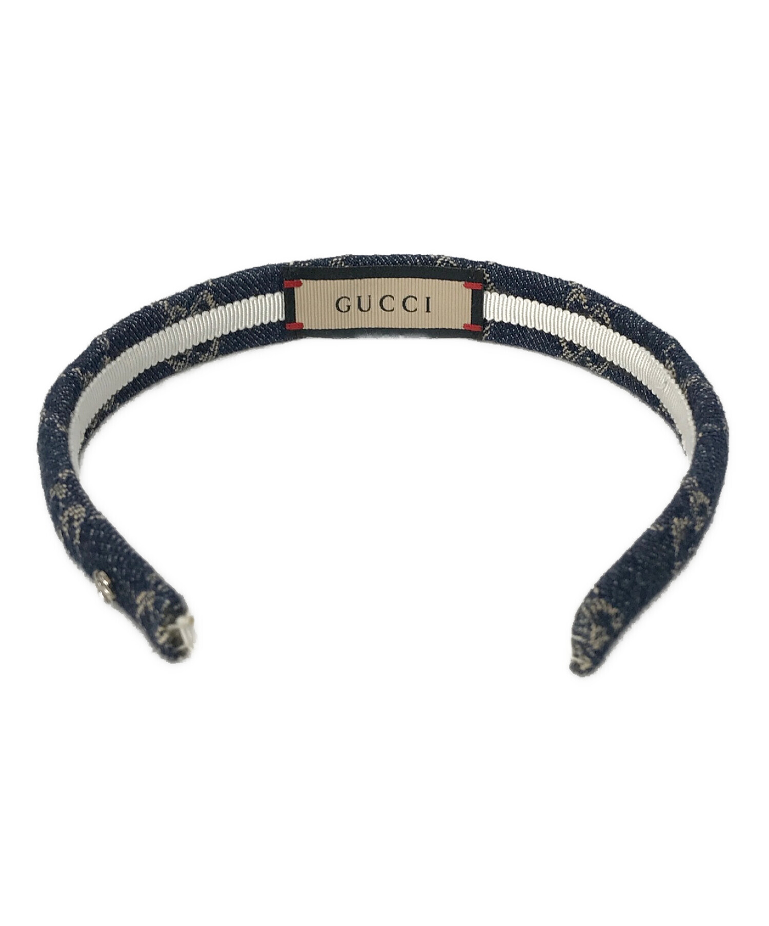 中古・古着通販】GUCCI (グッチ) エコウォッシュド デニム ヘアバンド