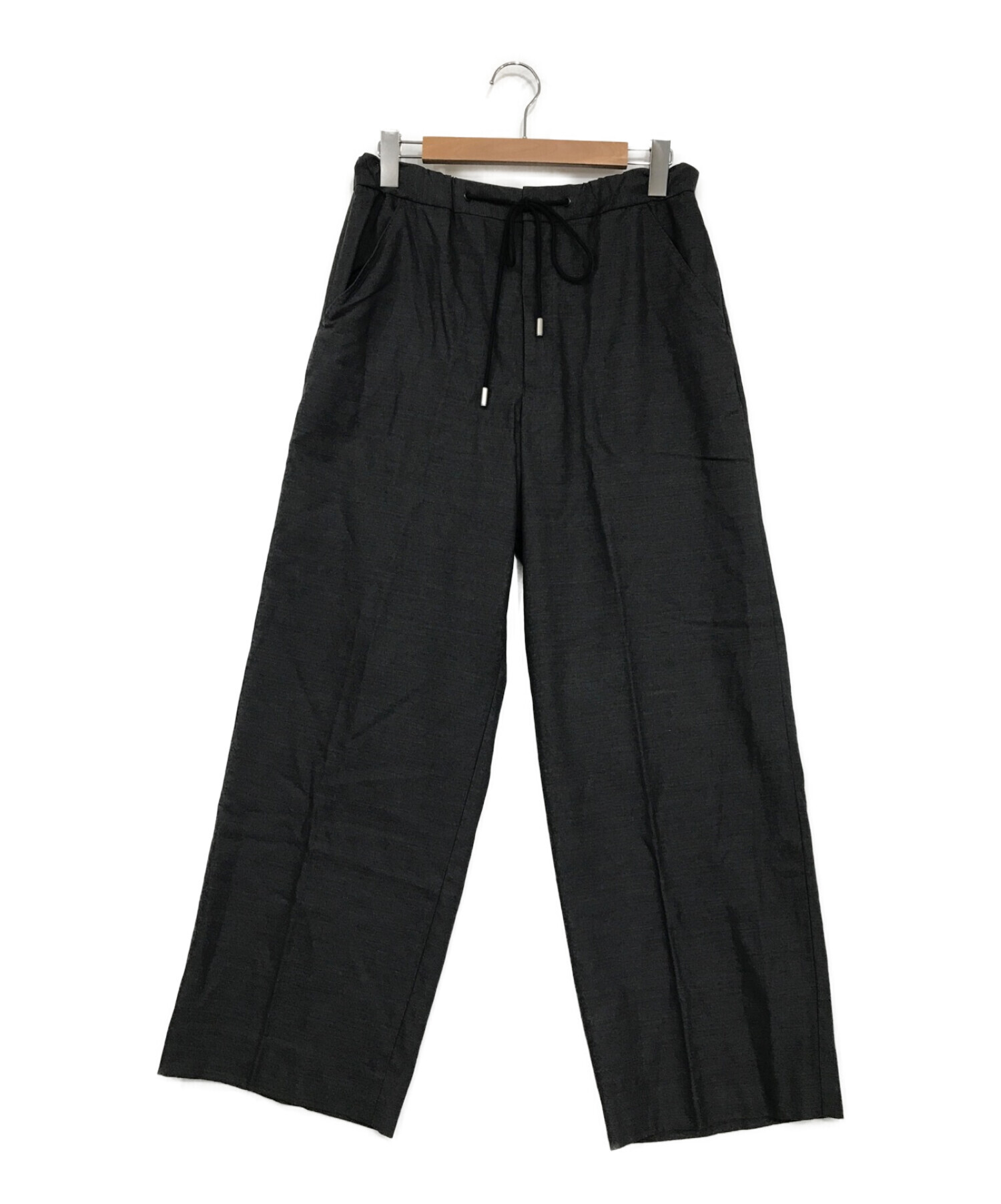 THE RERACS (ザ リラクス) 20AW WIDE EASY SLACKS グレー サイズ:SIZE 46