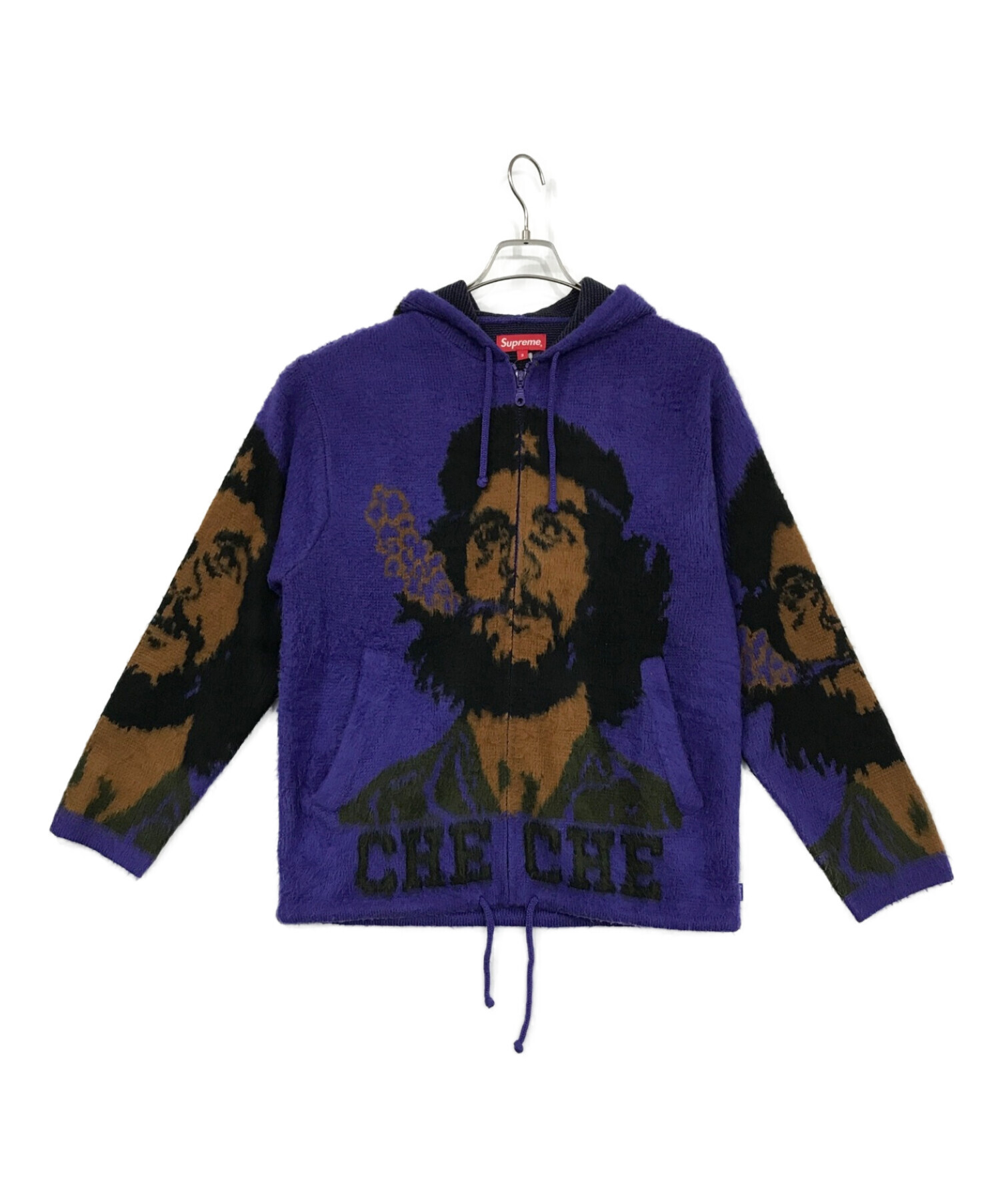 SUPREME (シュプリーム) 21SS Che Hooded Zip Up Sweater パープル サイズ:SIZE S