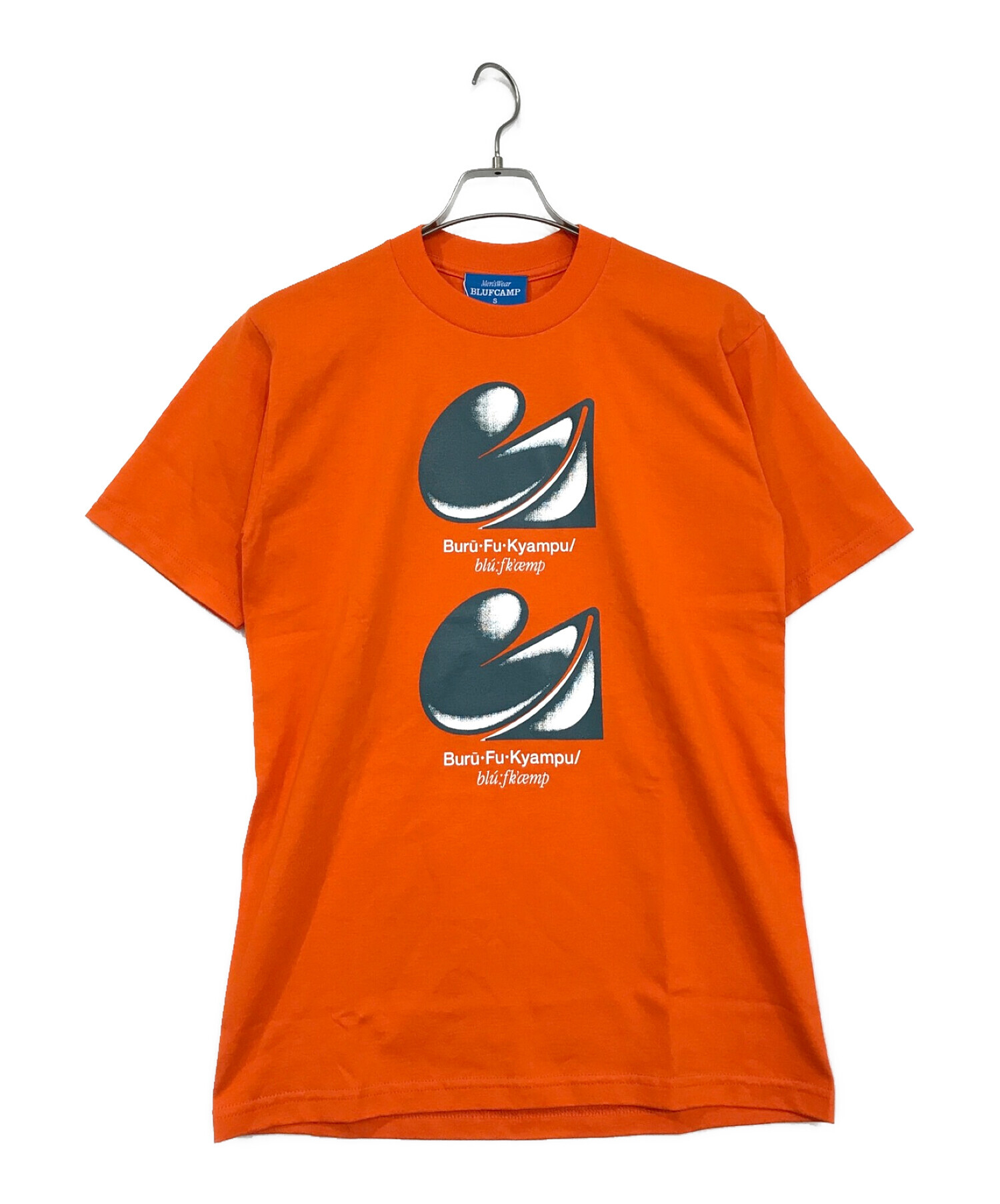 BLUFCAMP (ブルーフキャンプ) プリントTシャツ オレンジ サイズ:SIZE S 未使用品