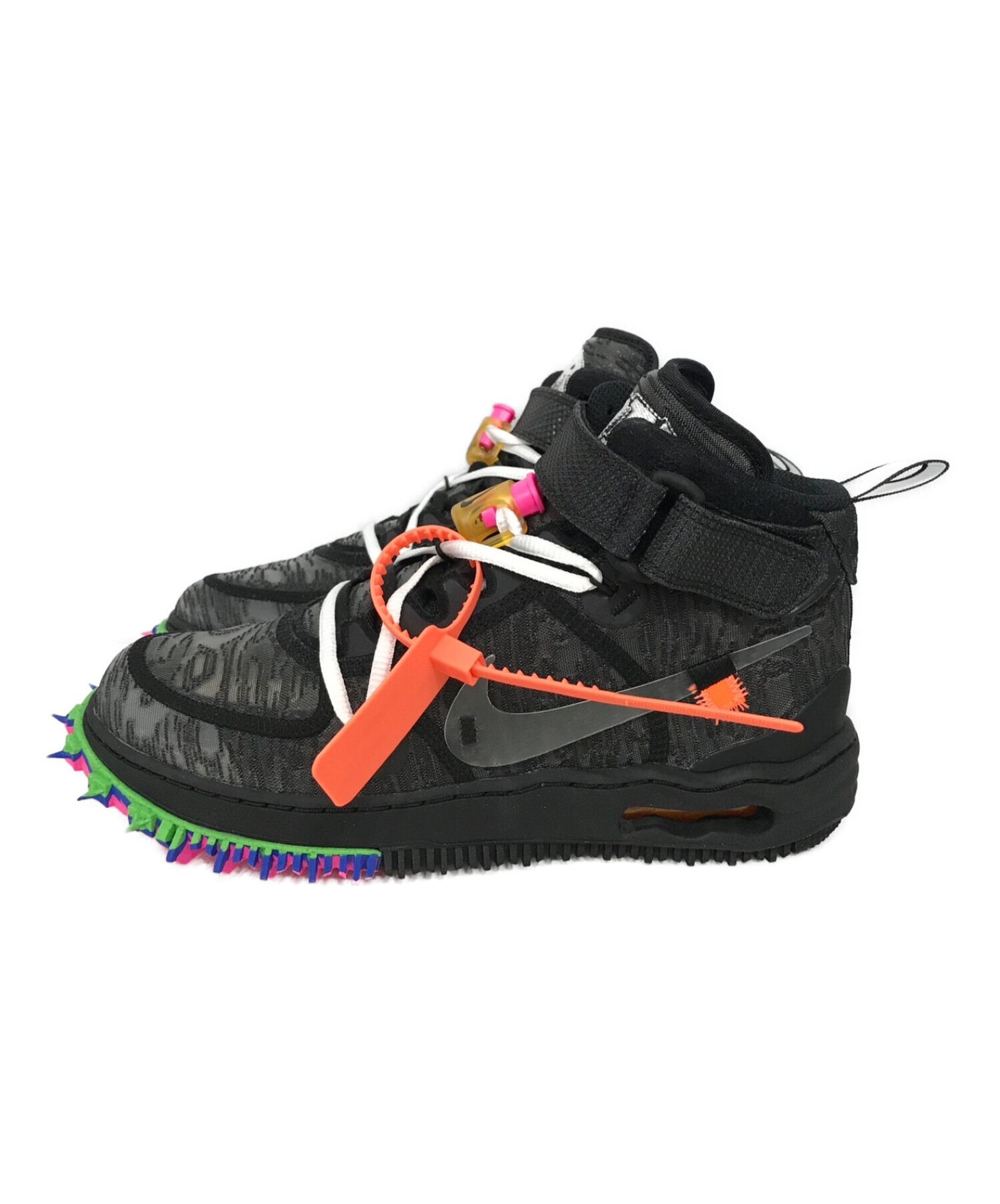 NIKE×OFF WHITE (ナイキ×オフホワイト) AIR FORCE 1 MID SP　エアフォース 1 ミッド SP ブラック  サイズ:SIZE 26.0