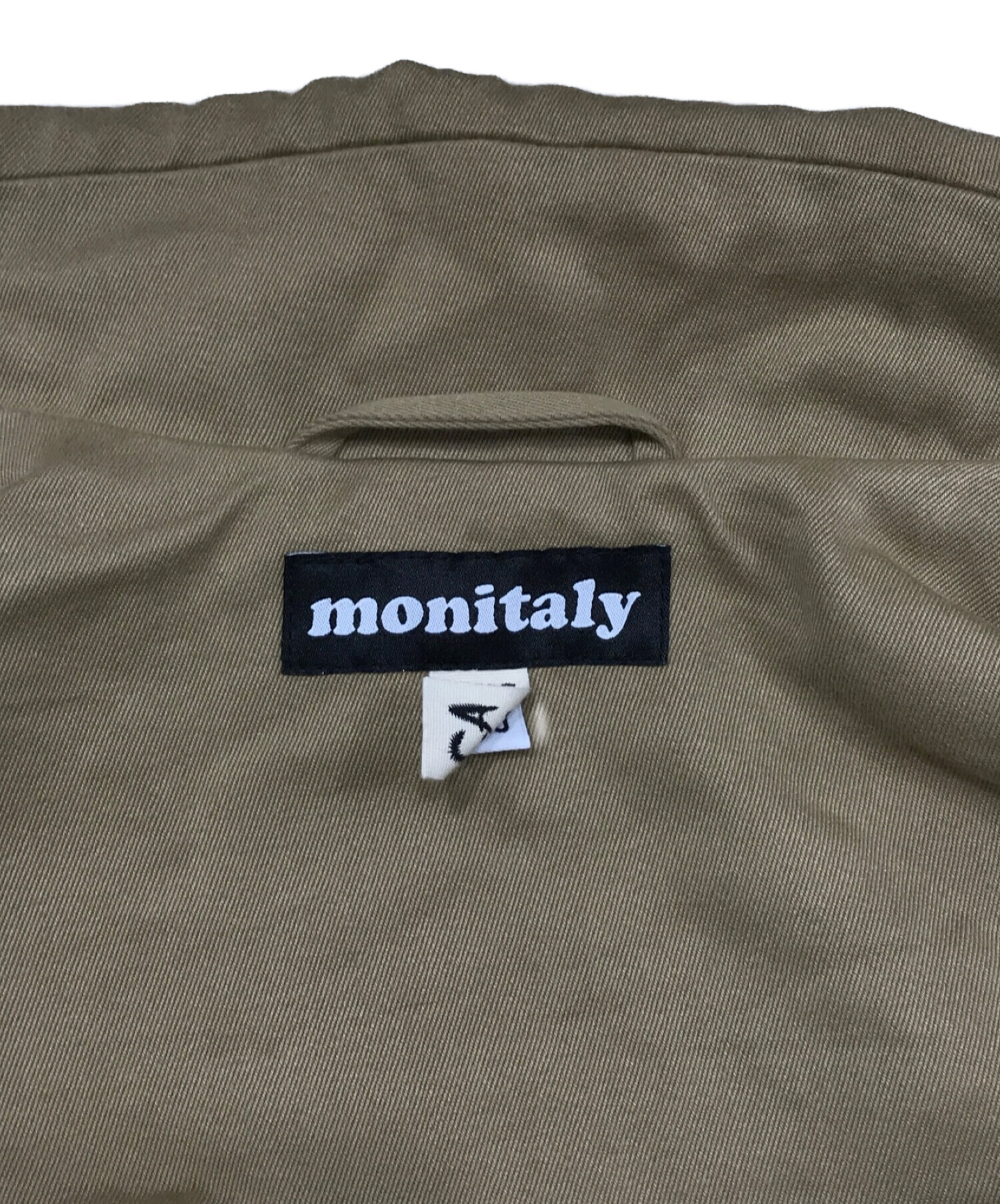 MONITALY (モニタリー) ワンボタンミリタリーコート ベージュ サイズ:SIZE 40