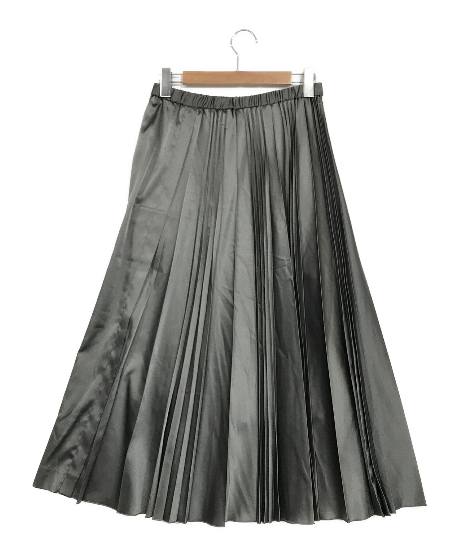 ARTISAN (アルチザン) アシンメトリープリーツスカート グリーン サイズ:SIZE 9