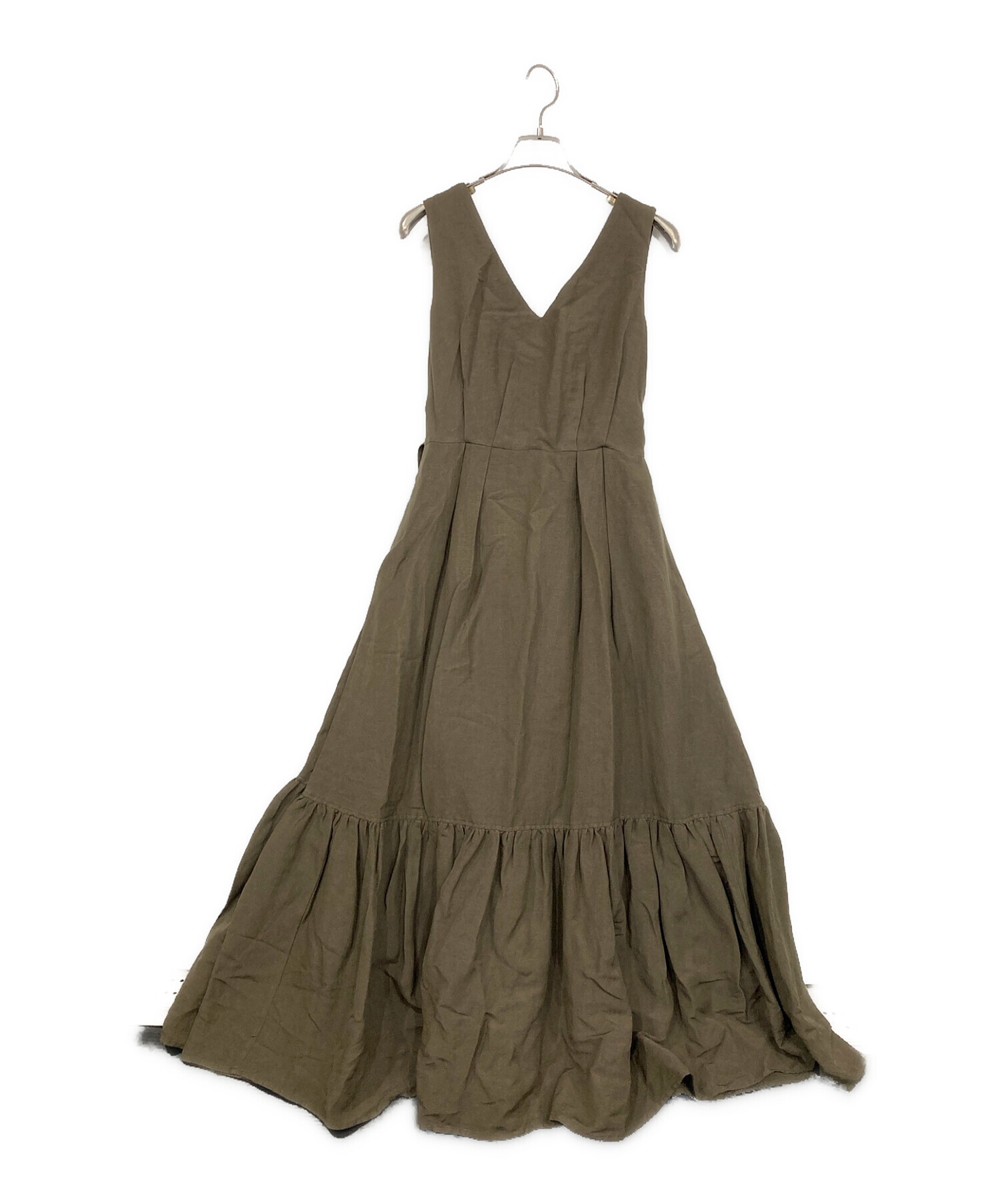 Her lip to (ハーリップトゥ) Linen Belted Maxi Dress グリーン サイズ:SIZE S