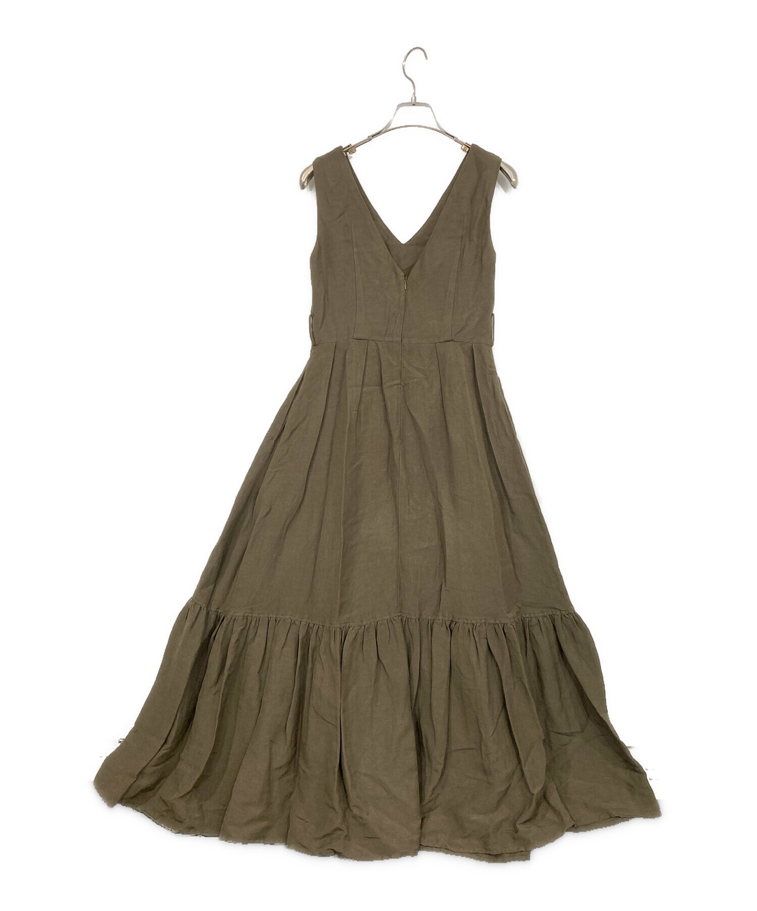 Her lip to (ハーリップトゥ) Linen Belted Maxi Dress グリーン サイズ:SIZE S