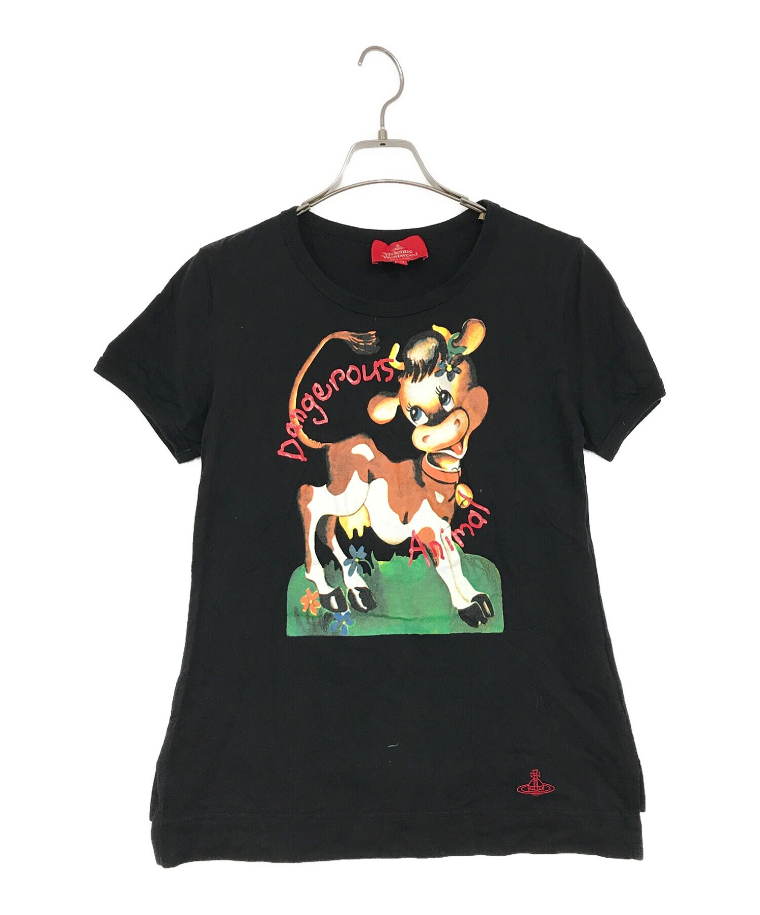 Vivienne Westwood RED LABEL (ヴィヴィアンウェストウッド レッドレーベル) Dangerous animal  プリントTシャツ ブラック サイズ:SIZE 03