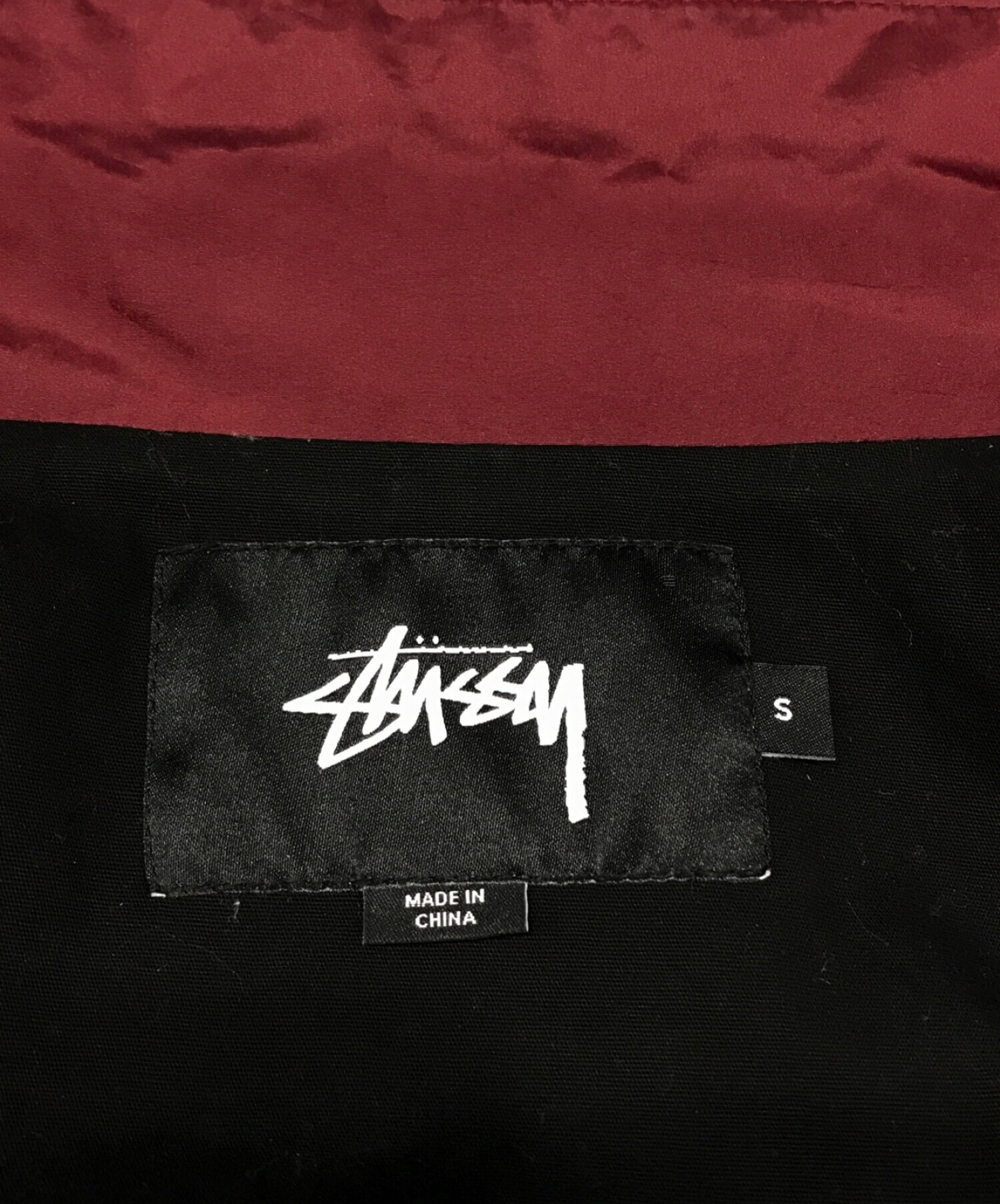 中古・古着通販】stussy (ステューシー) コーチジャケット ボルドー