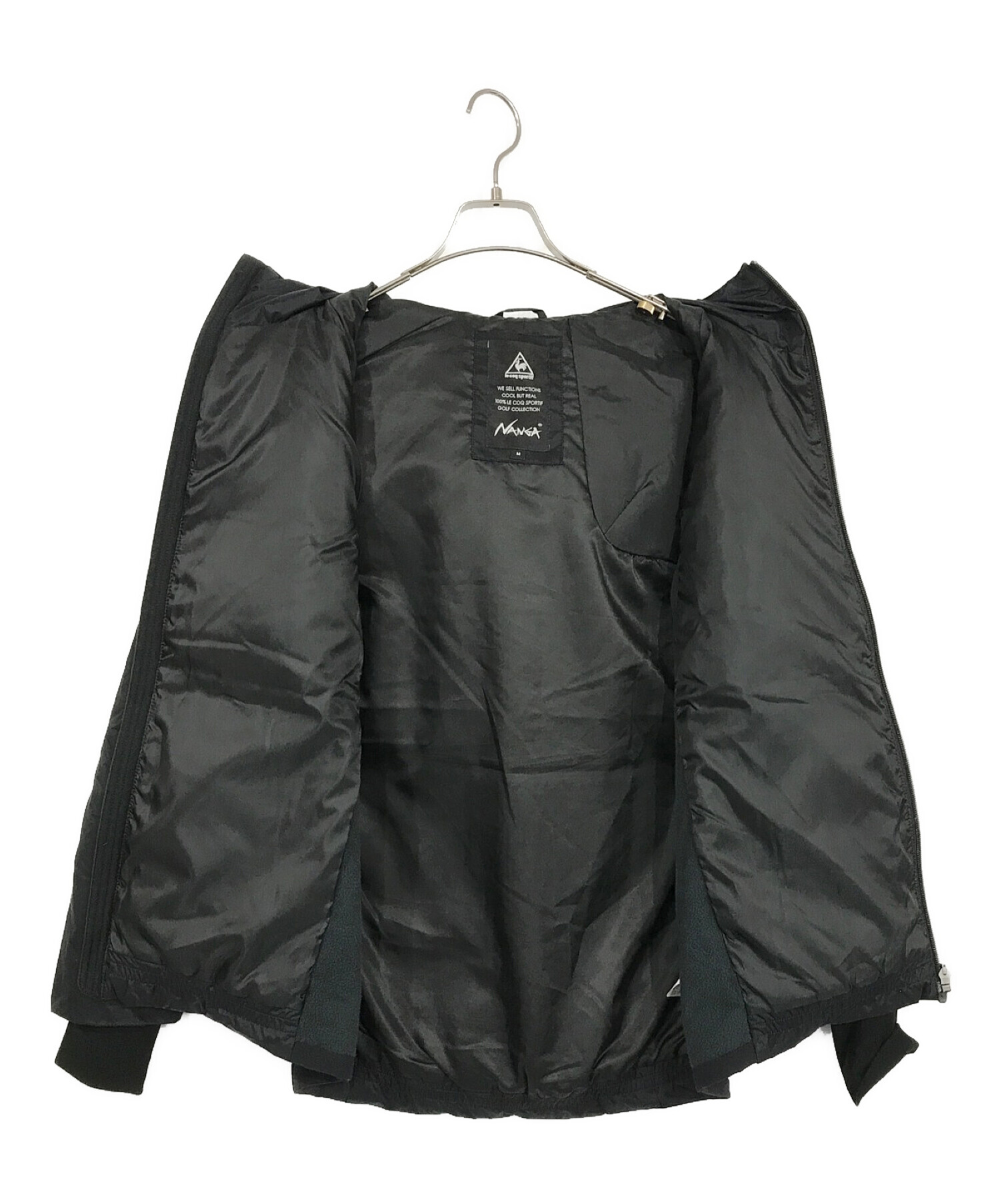 NANGA×le coq sportif (ナンガ×ルコックスポルティフ) オーロラテックスコラボ ダウンジャケット ブラック サイズ:SIZE M