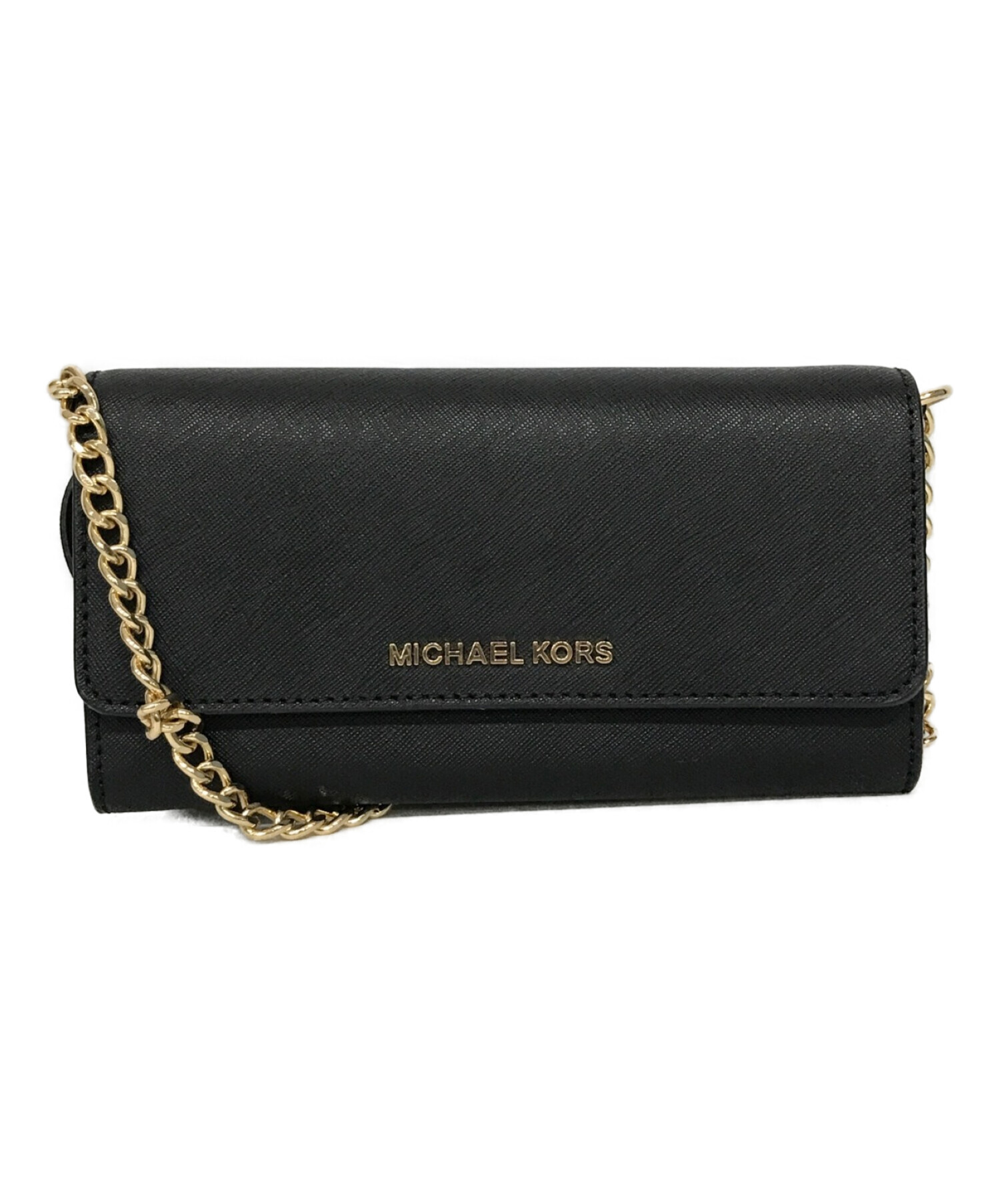 MICHAEL KORS (マイケルコース) チェーンウォレット ブラック