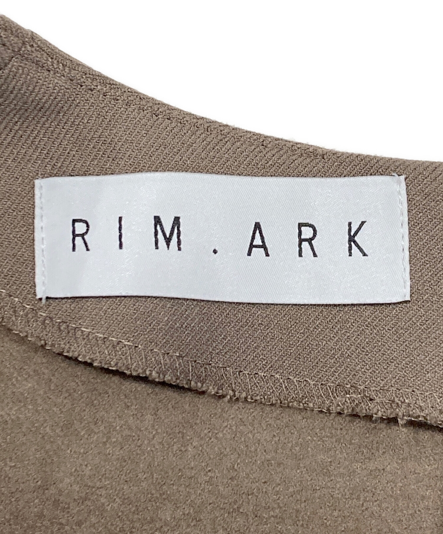 中古・古着通販】RIM.ARK (リムアーク) Square neck dress ブラウン