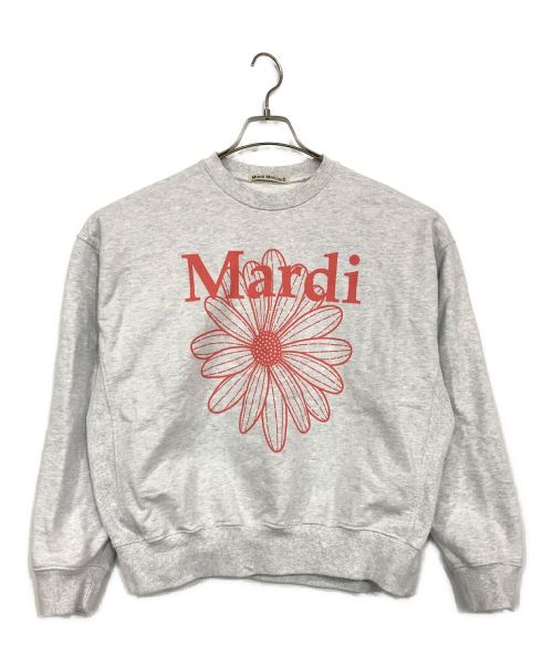 Mardi Mercredi マルディメクルディパーカーブラック 菊のロゴ-