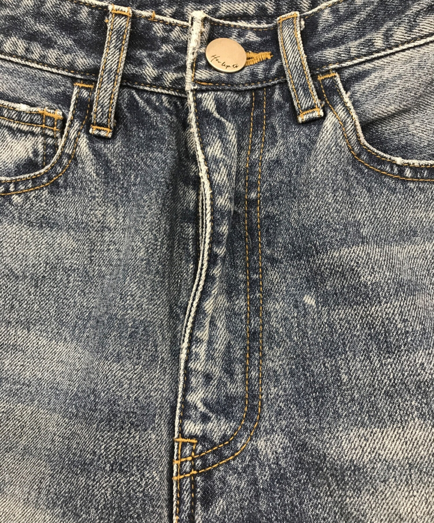 HER LIP TO (ハーリップトゥ) Tokyo High Rise Jeans インディゴ サイズ:SIZE 24