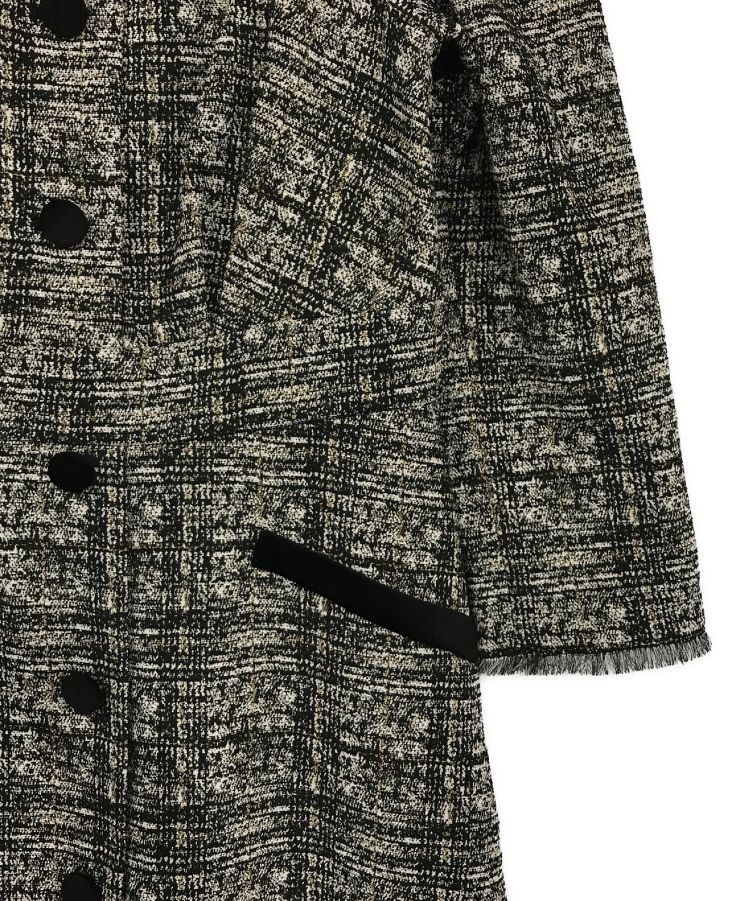 中古・古着通販】HER LIP TO (ハーリップトゥ) Classic Tweed Midi Dress ブラック サイズ:SIZE  M｜ブランド・古着通販 トレファク公式【TREFAC FASHION】スマホサイト