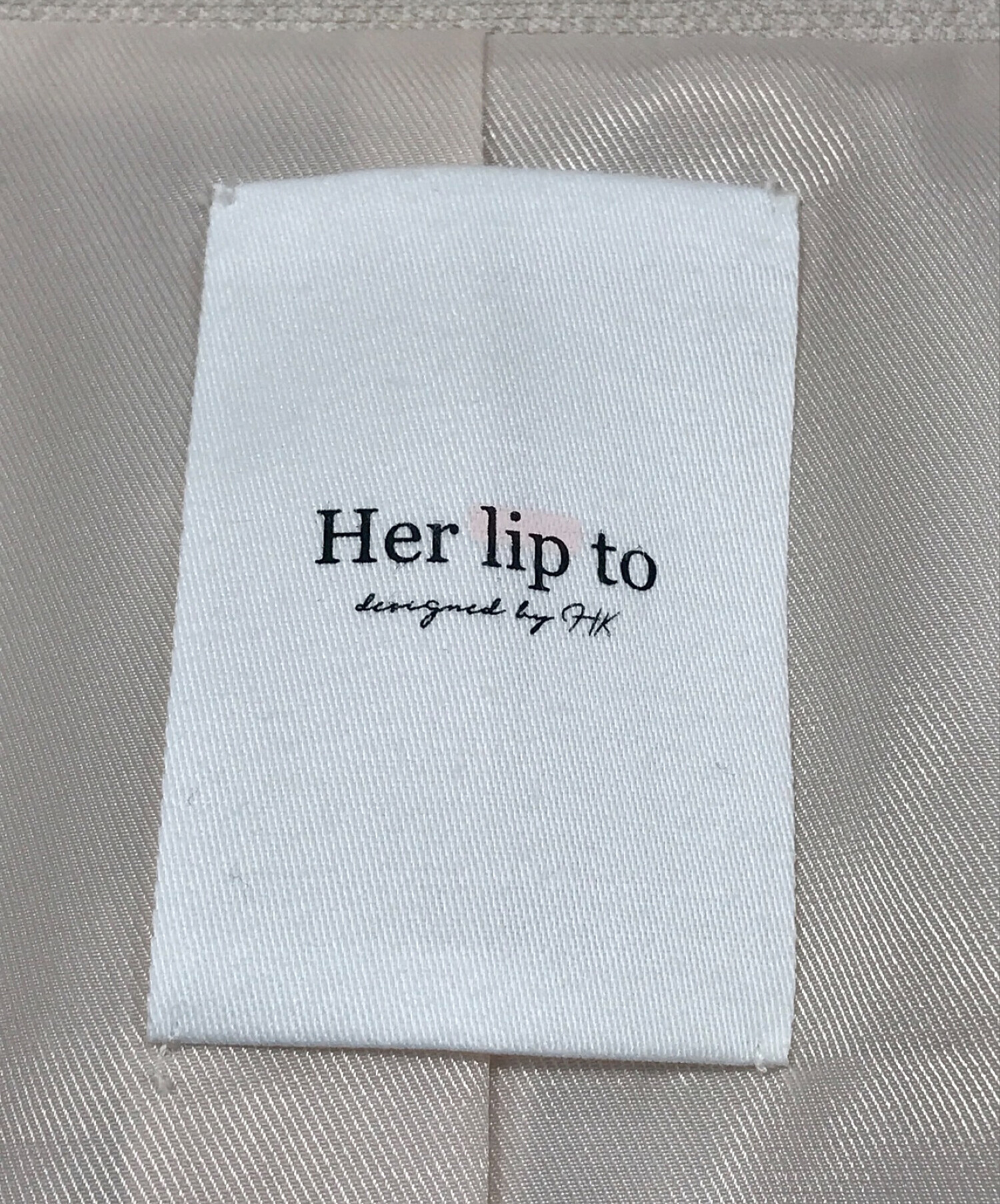 中古・古着通販】HER LIP TO (ハーリップトゥ) Bicolor Short Sleeve