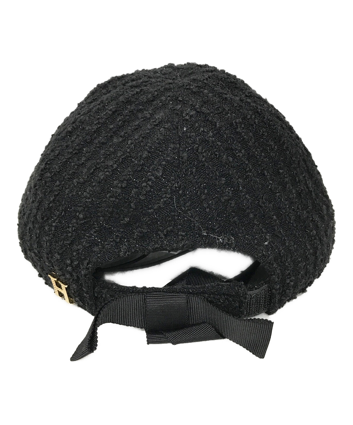 大注目商品 herlipto Tweed Ribbon Cap Black | yasnabeauty.com