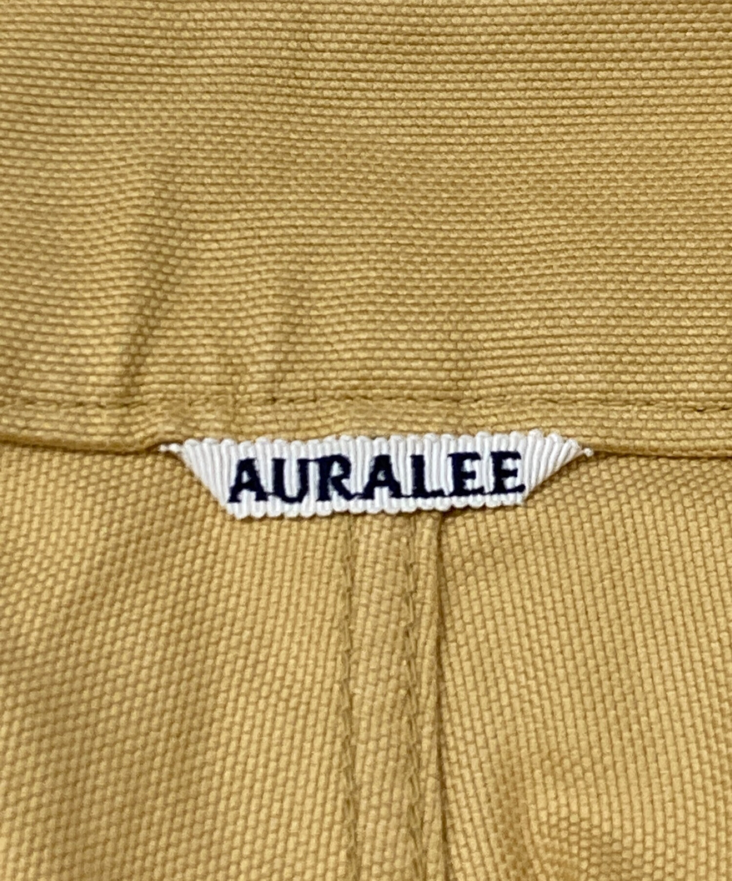 AURALEE (オーラリー) ハイウエストパンツ イエロー サイズ:SIZE 0