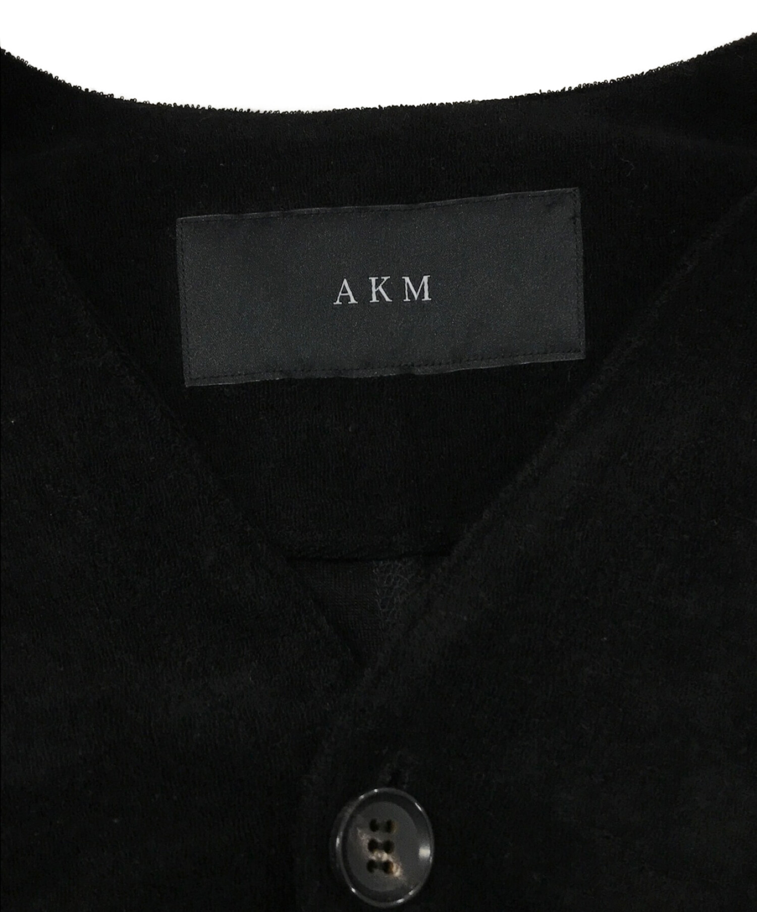 中古・古着通販】AKM (エーケーエム) SILKY TENCEL PILE V CARDIGAN