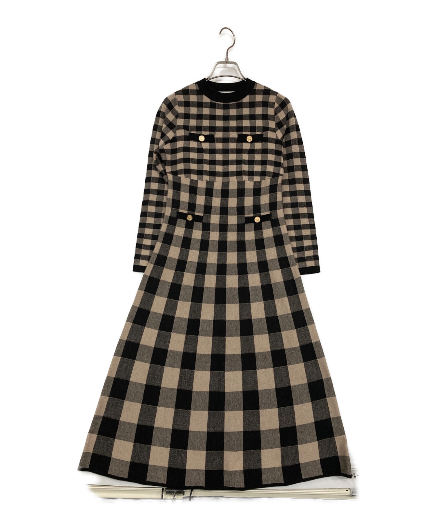 中古・古着通販】HER LIP TO (ハーリップトゥ) Plaid Jacquard Knit ...