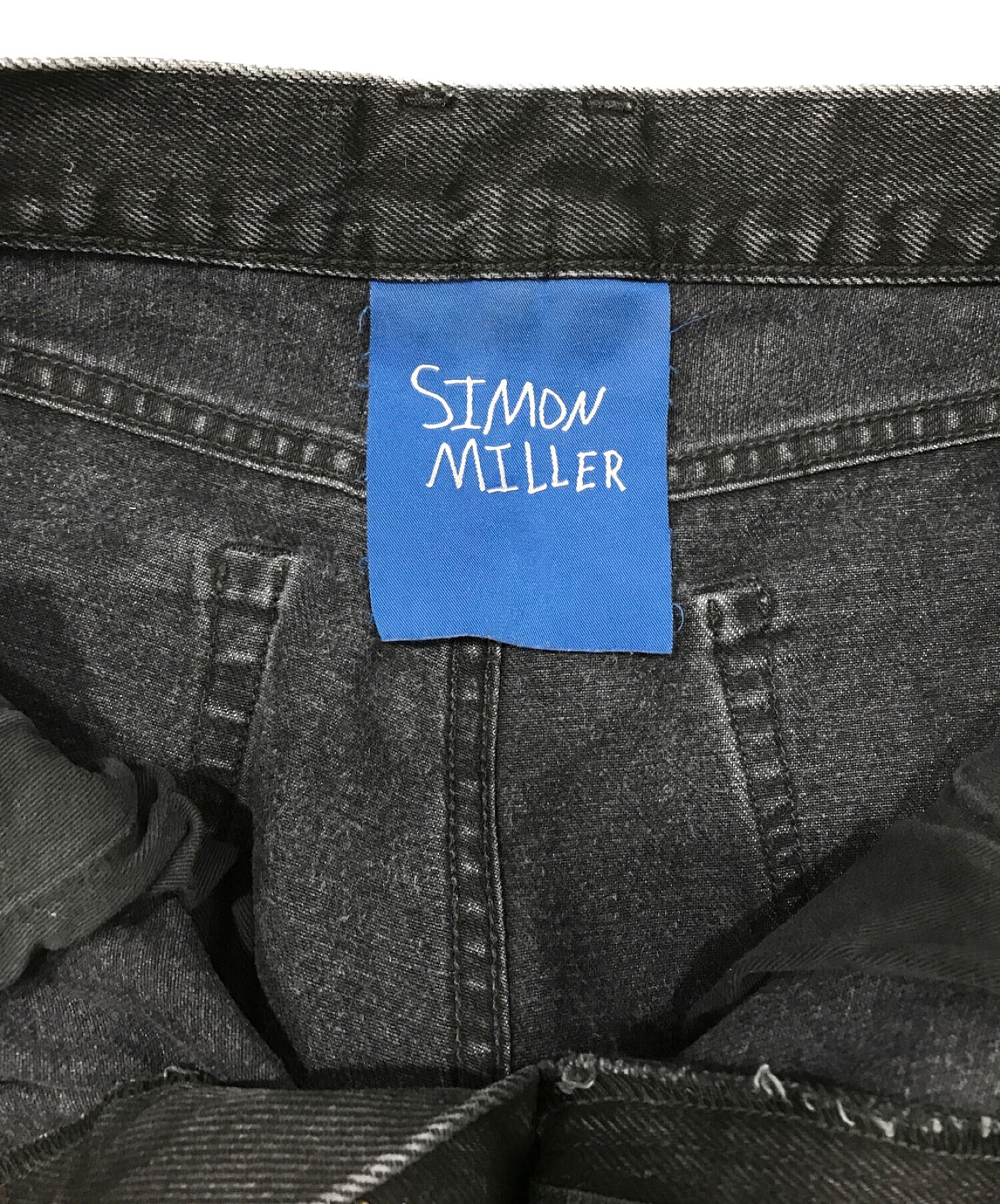 SIMON MILLER (サイモンミラー) デニムパンツ ブラック サイズ:SIZE 27