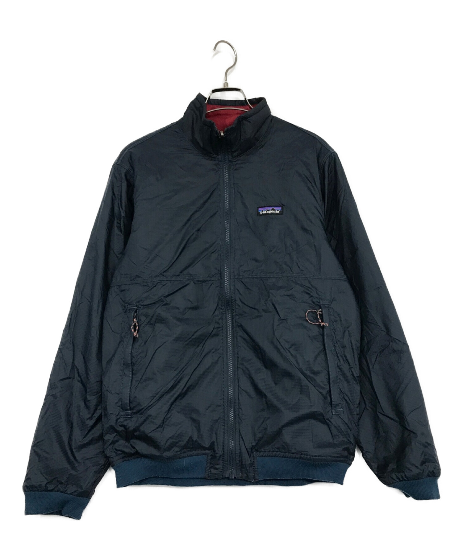 Patagonia (パタゴニア) リバーシブル シェルド マイクロディニ ジャケット レッド×ネイビー サイズ:SIZE S