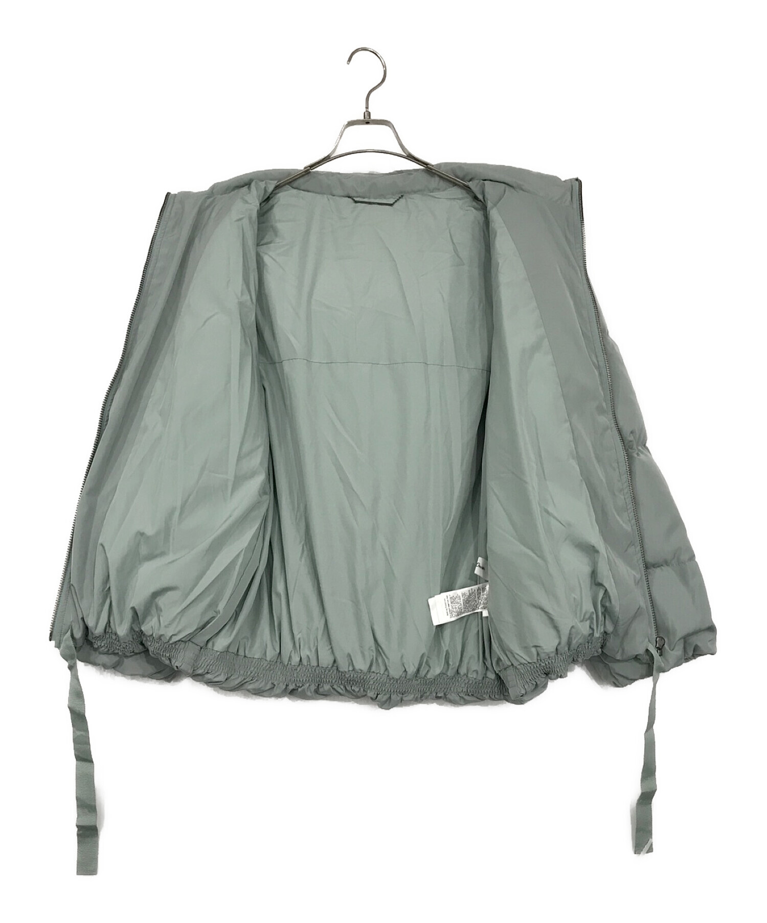 Mila Owen (ミラオーウェン) 裾リボンダウンジャケット グリーン サイズ:SIZE 1