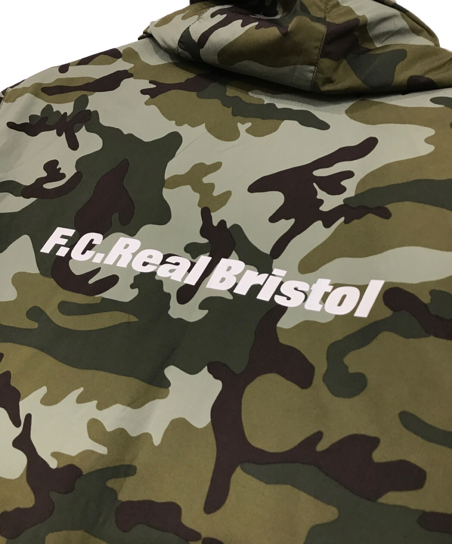 FC Real Bristol (エフシーレアルブリストル) NIKE (ナイキ) カモフラジャケット オリーブ サイズ:SIZE M