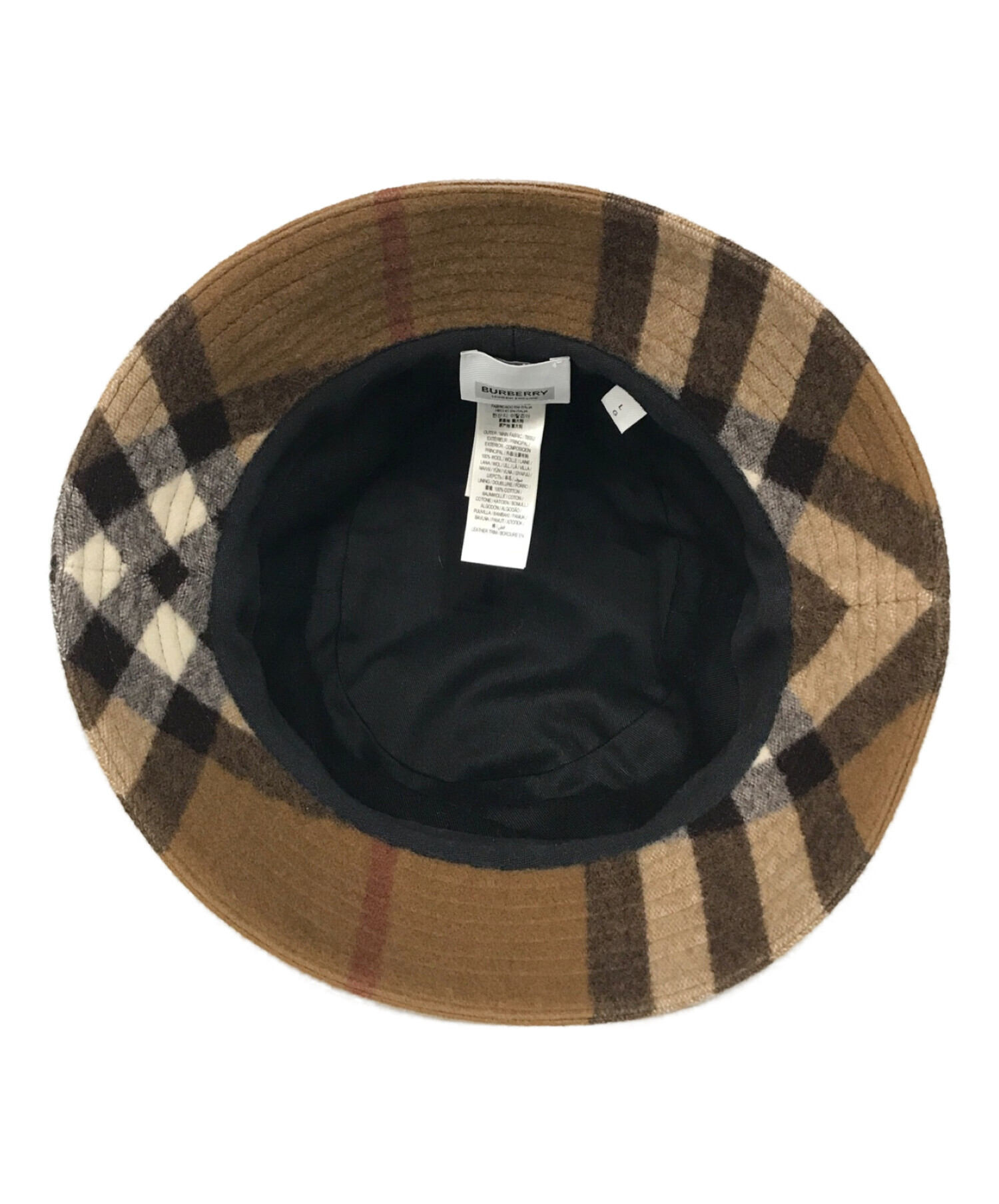 中古・古着通販】BURBERRY (バーバリー) チェックバケットハット