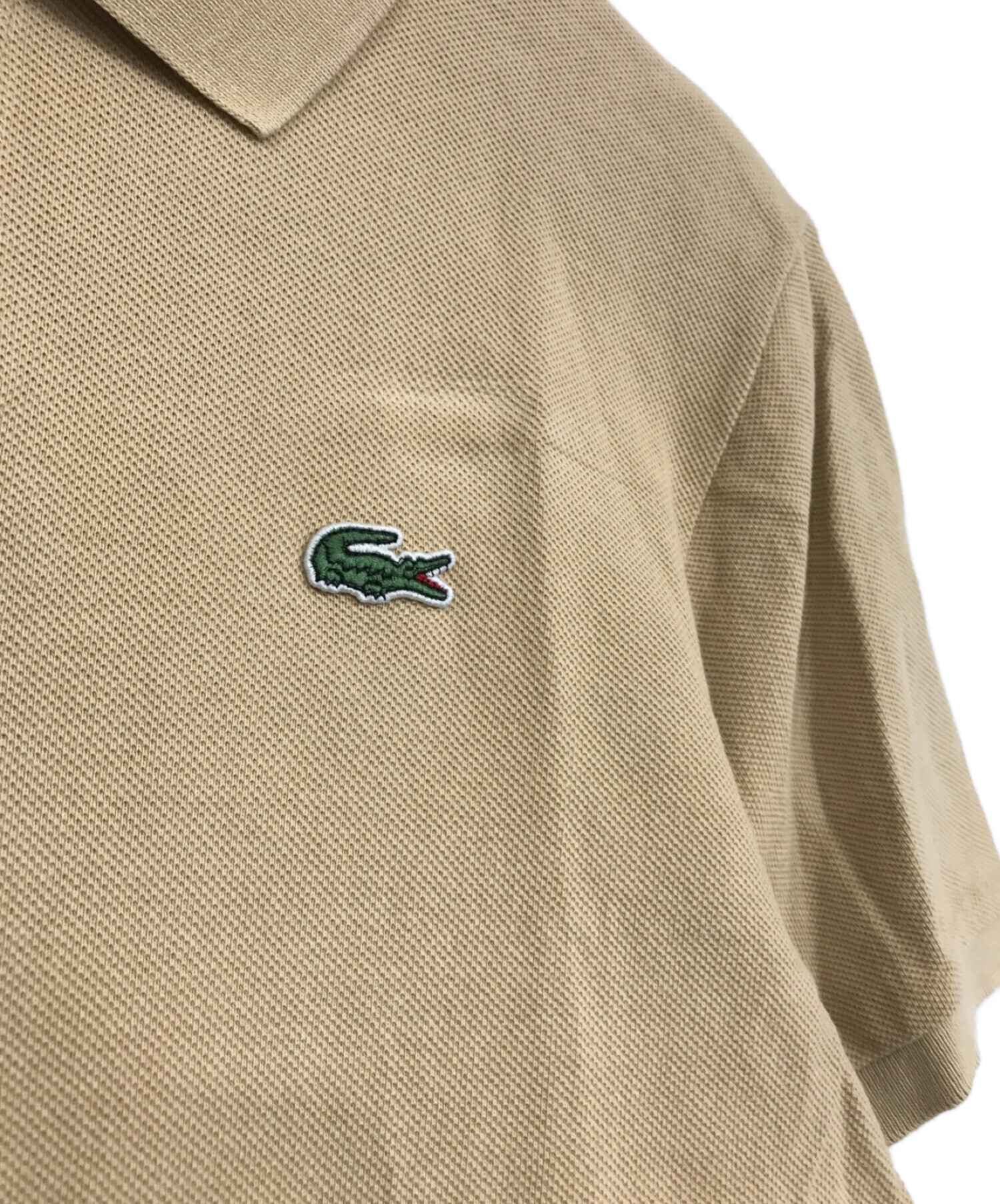 中古・古着通販】LACOSTE (ラコステ) ポロシャツ ベージュ サイズ:SIZE