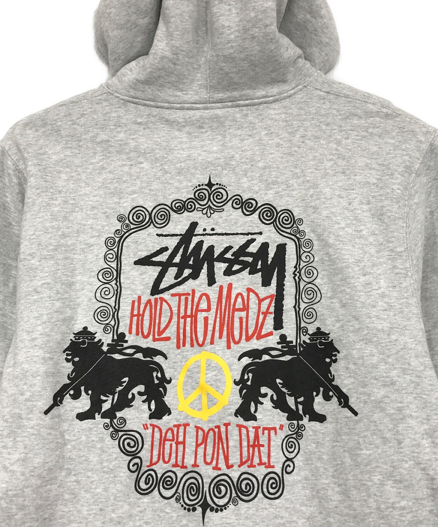 stussy (ステューシー) プルオーバーパーカー グレー サイズ:SIZE XL