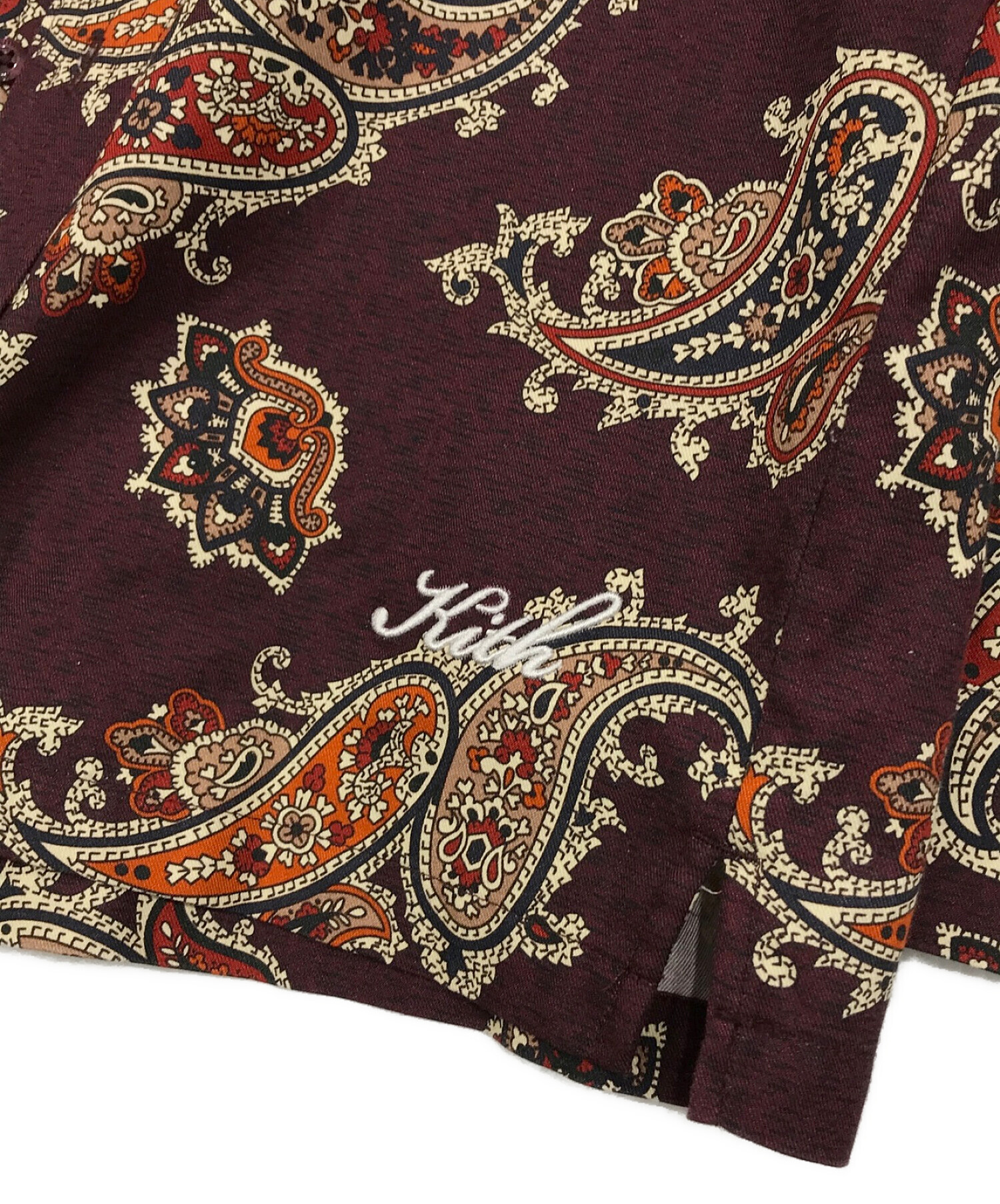 KITH (キス) Printed Sullivan Shirt Pasley ボルドー サイズ:S