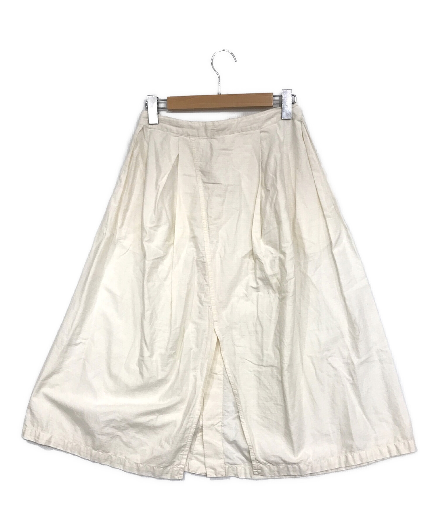 FWk Engineered Garments (エフダブリューケーエンジニアードガーメンツ) フロントボタンスカート ホワイト サイズ:SIZE 1