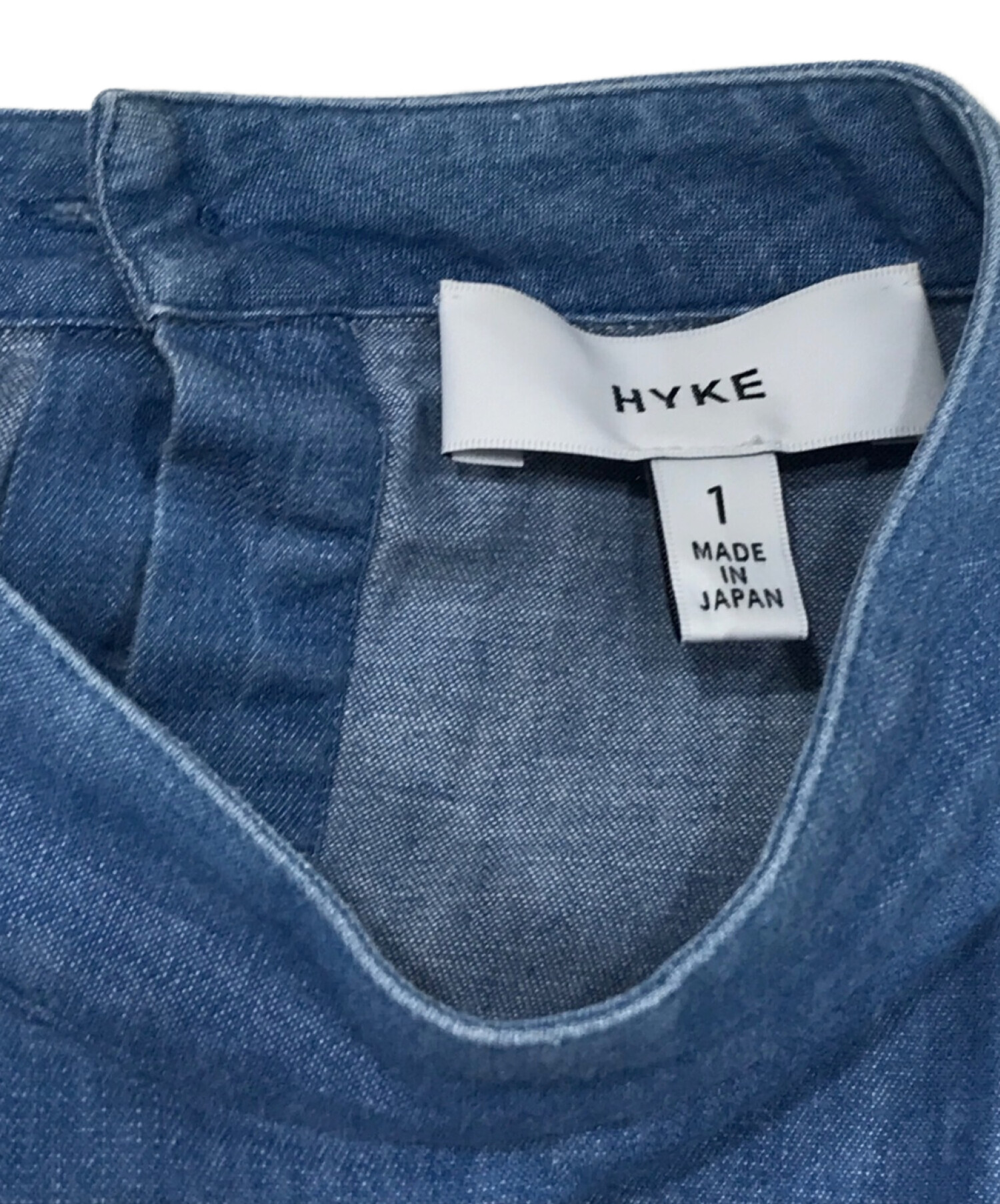 HYKE (ハイク) スタンドカラーシャツ ブルー サイズ:SIZE 1